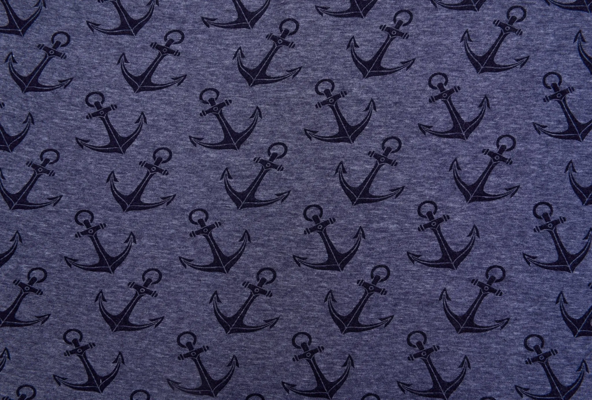 Alpine Fleece Anchor  Print Fabric