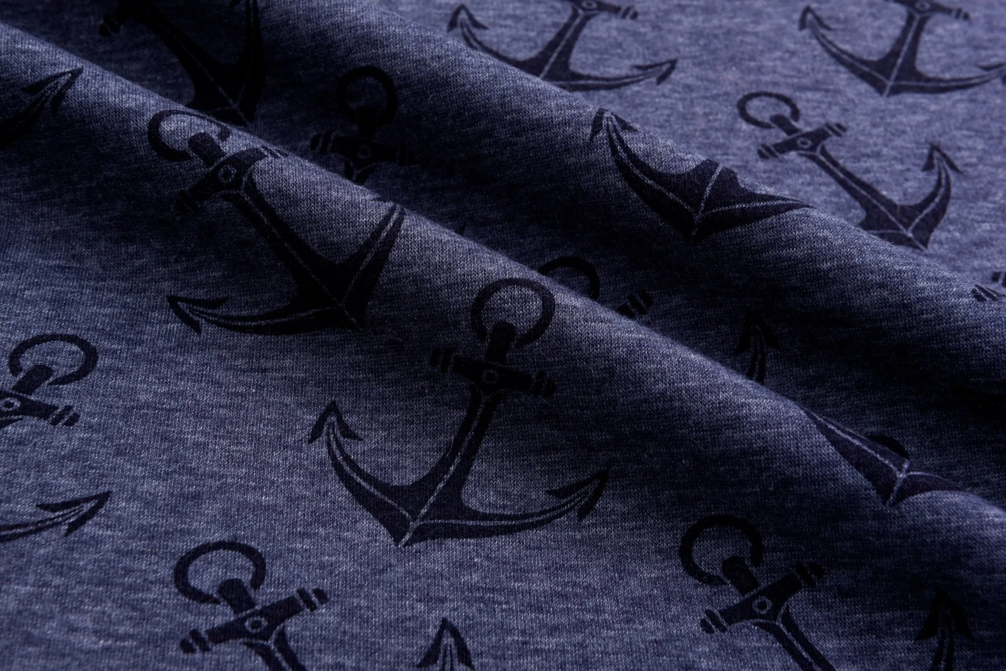 Alpine Fleece Anchor  Print Fabric