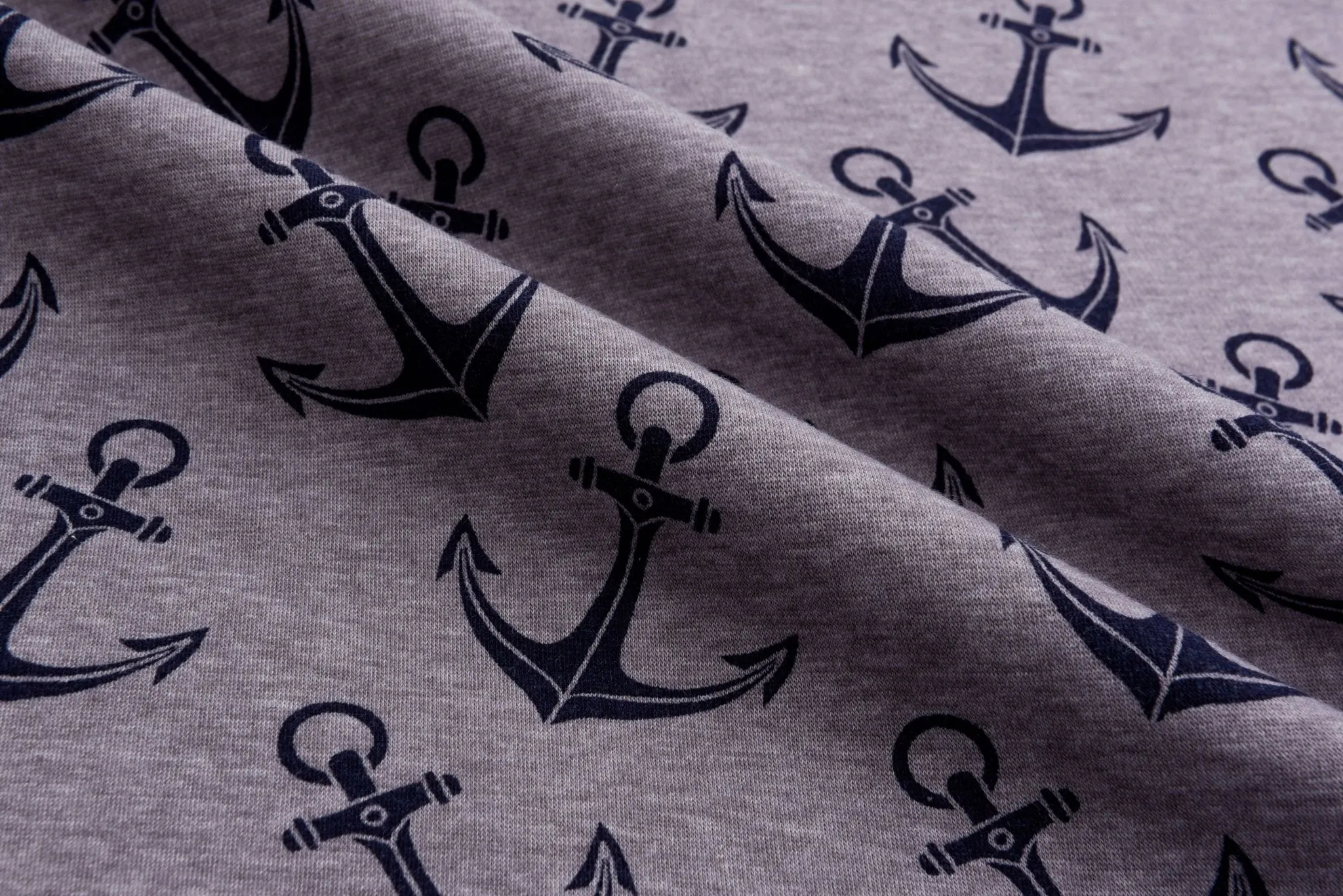 Alpine Fleece Anchor  Print Fabric