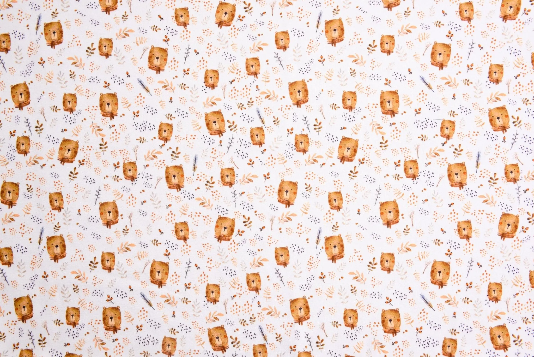 Alpine Fleece Bears Print Fabric- 5001