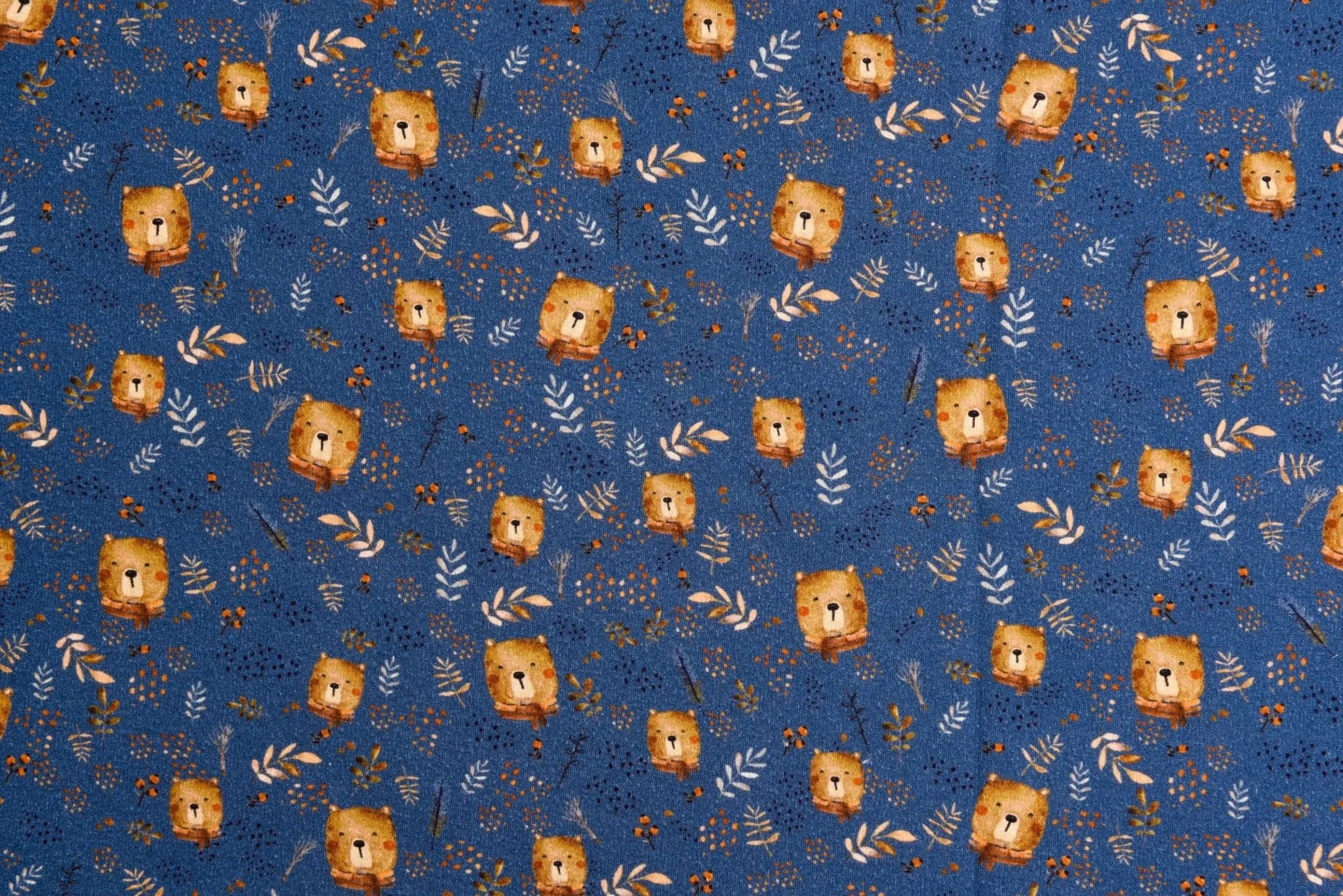 Alpine Fleece Bears Print Fabric- 5001