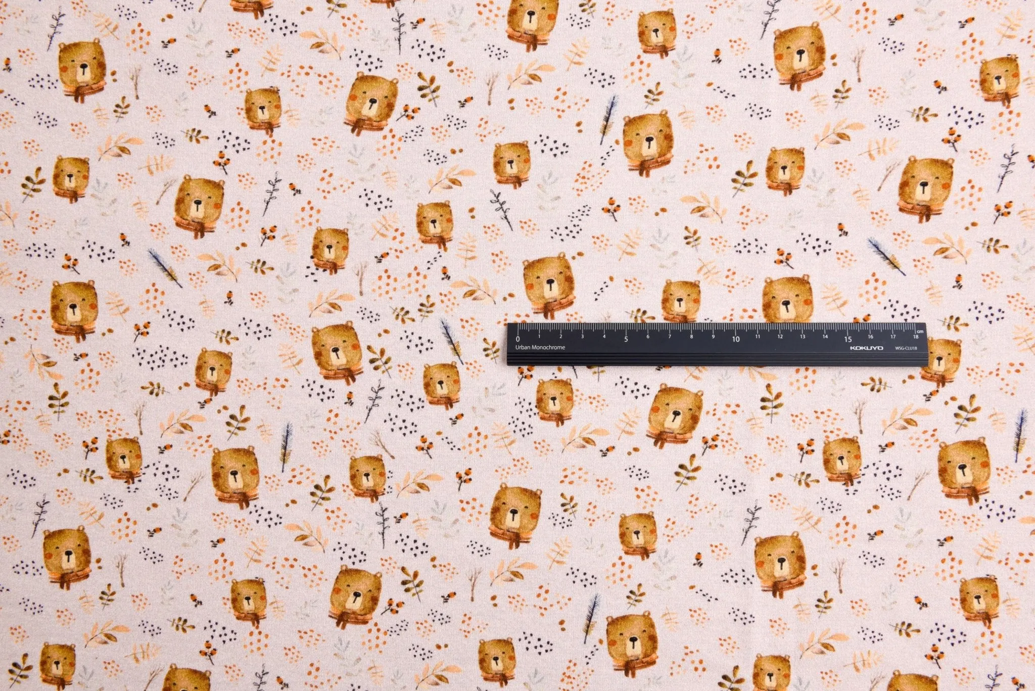 Alpine Fleece Bears Print Fabric- 5001