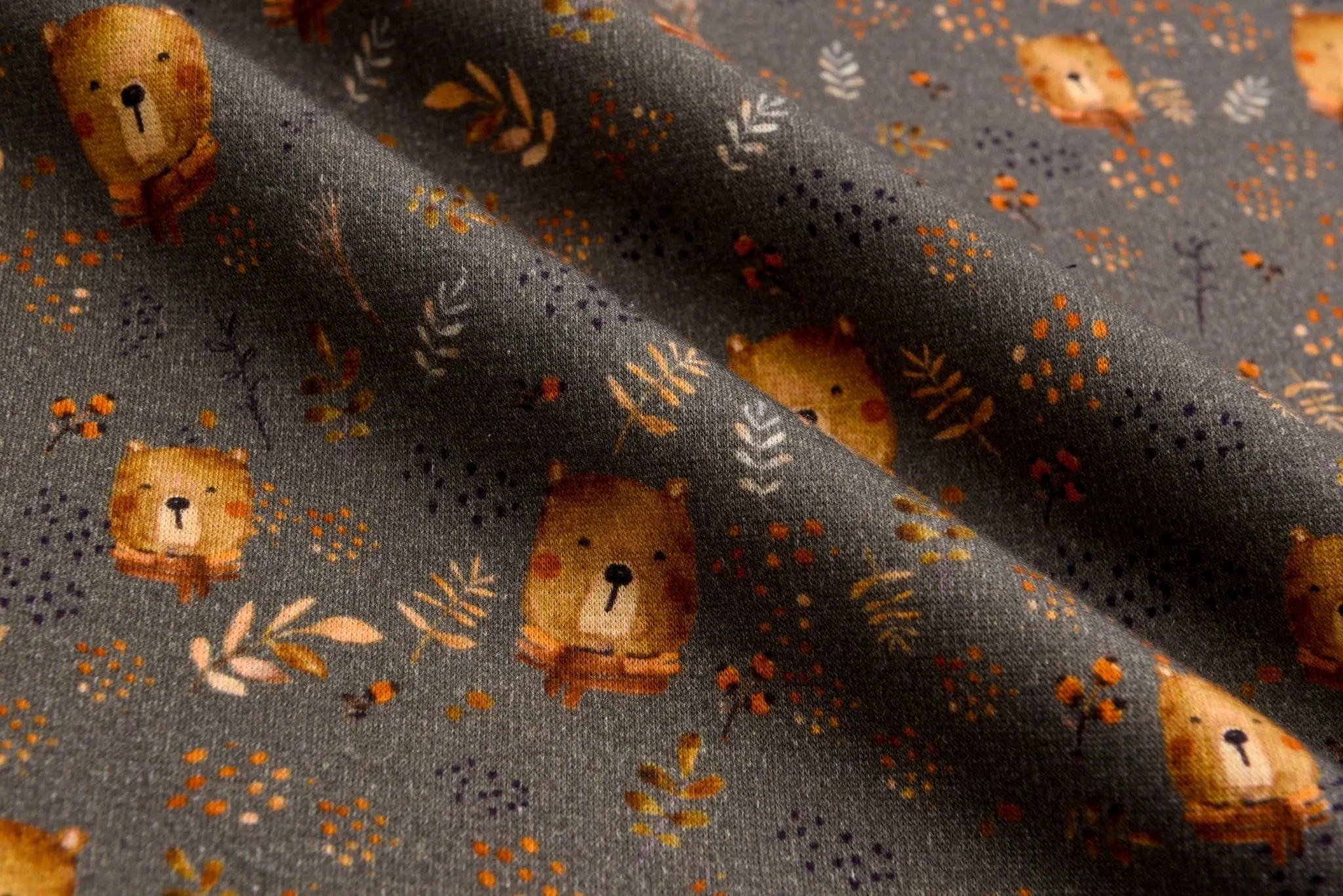 Alpine Fleece Bears Print Fabric- 5001