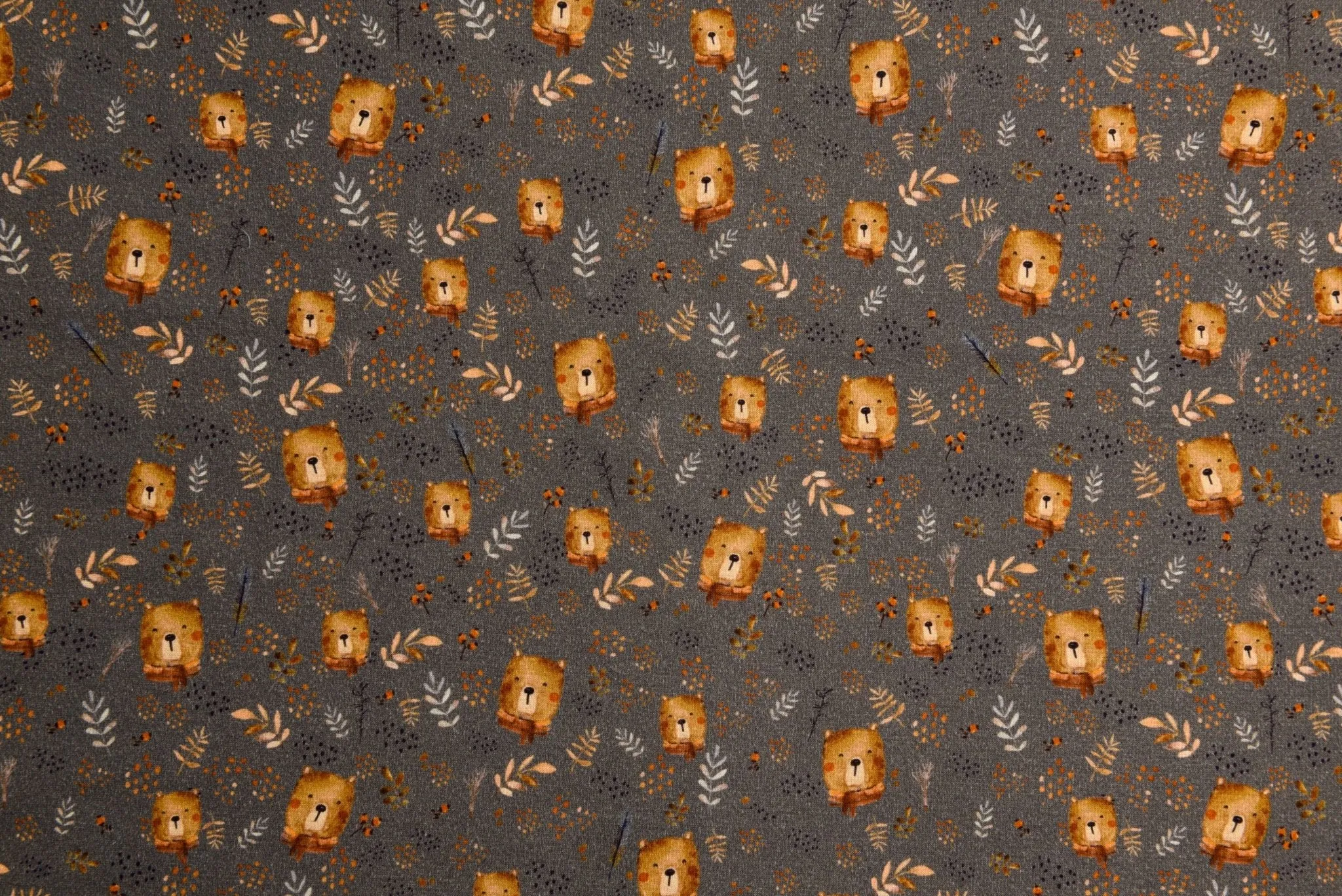 Alpine Fleece Bears Print Fabric- 5001