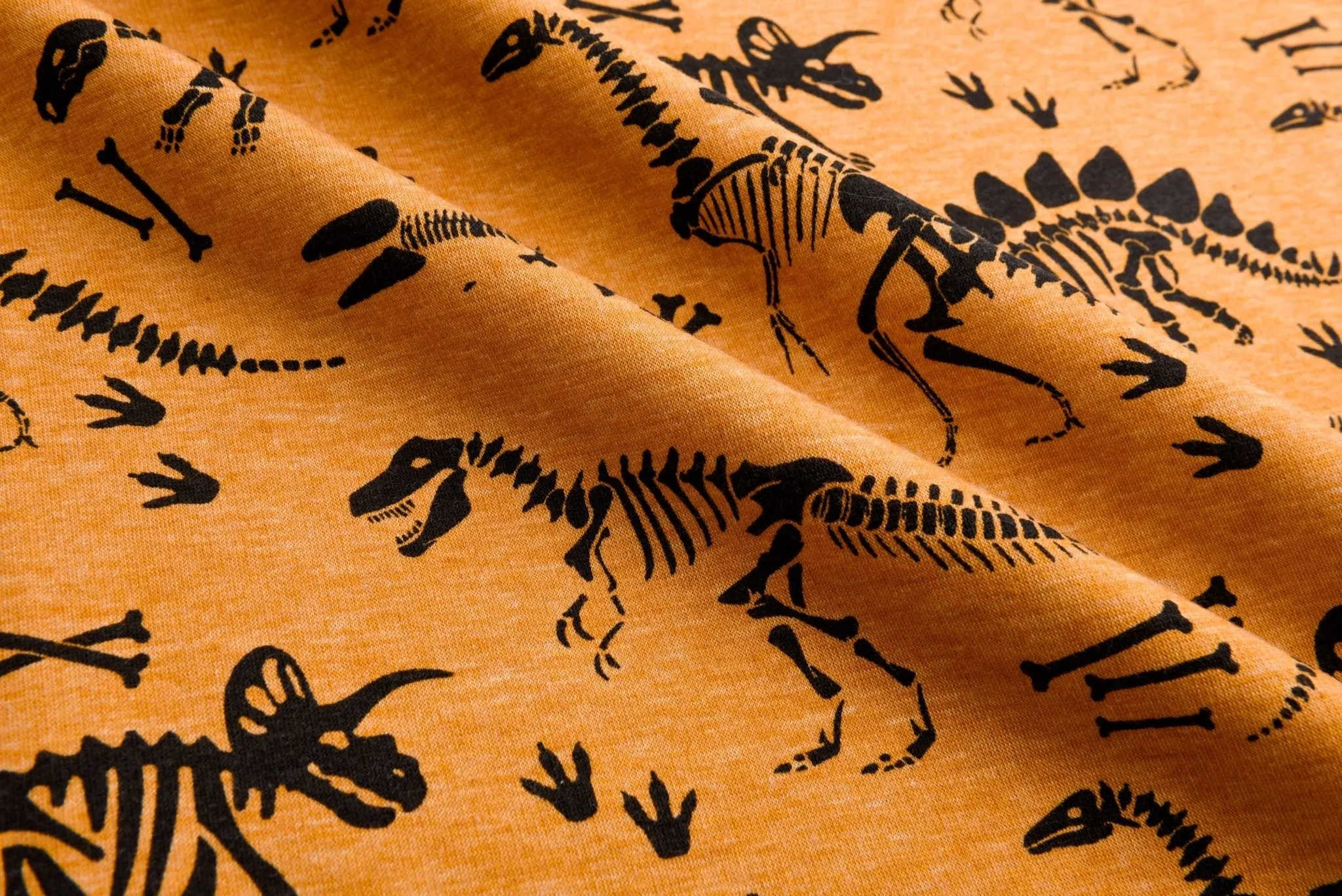 Alpine Fleece Dinosaur Bones Print Fabric