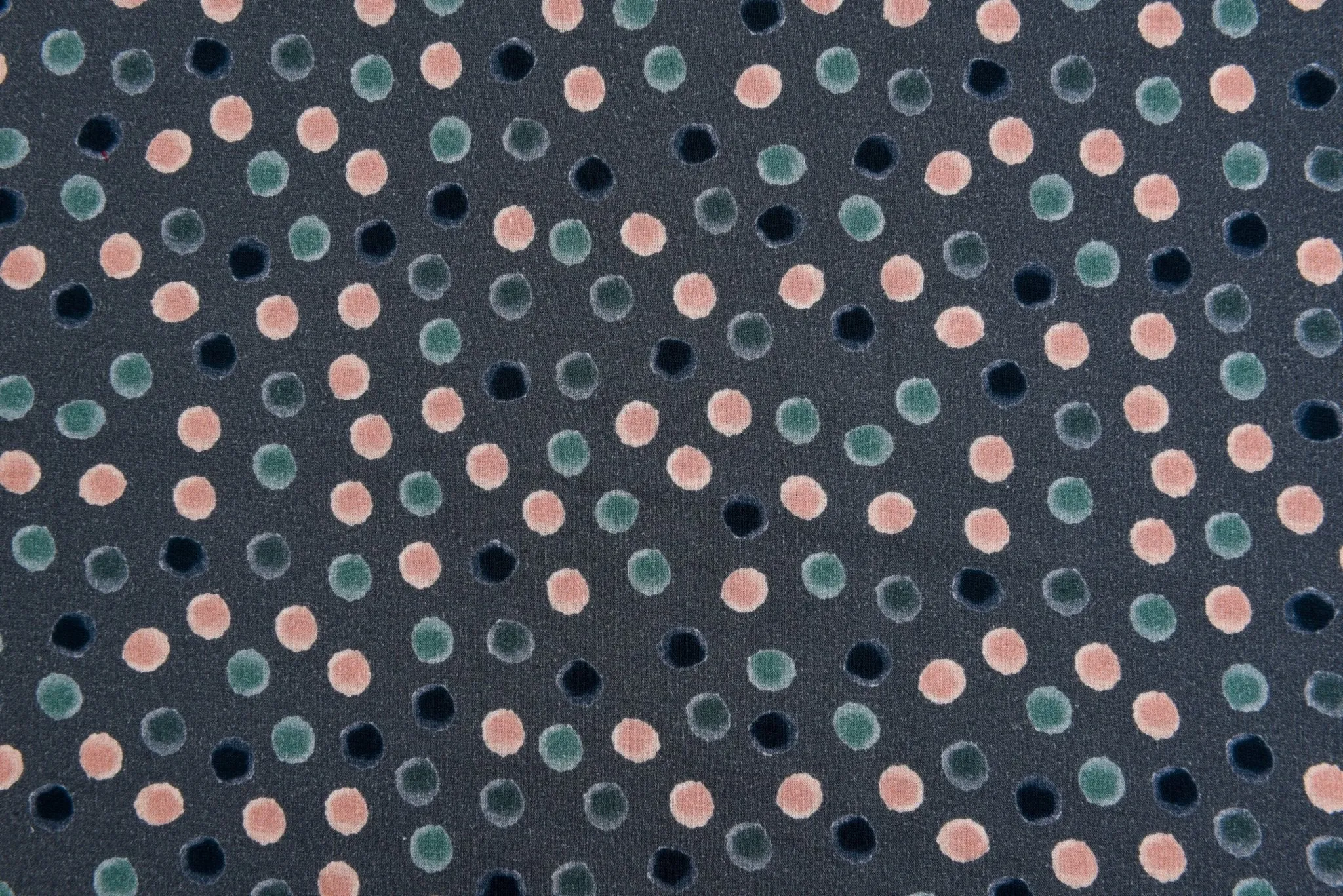 Alpine Fleece Dots  Print Fabric-4999