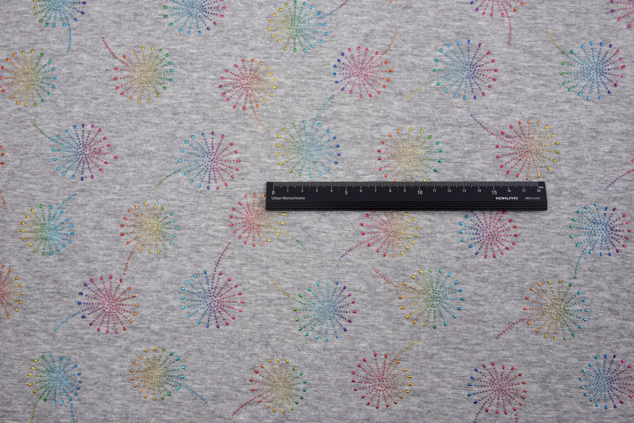 Alpine Fleece Fireworks Dew Drops Fabric- 18491