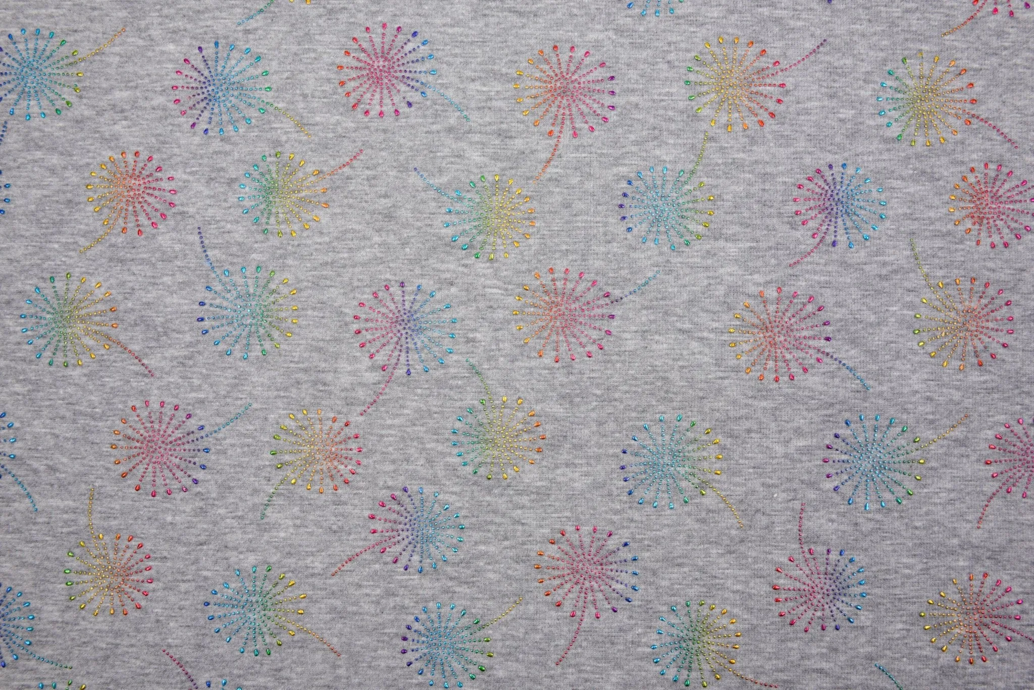 Alpine Fleece Fireworks Dew Drops Fabric- 18491