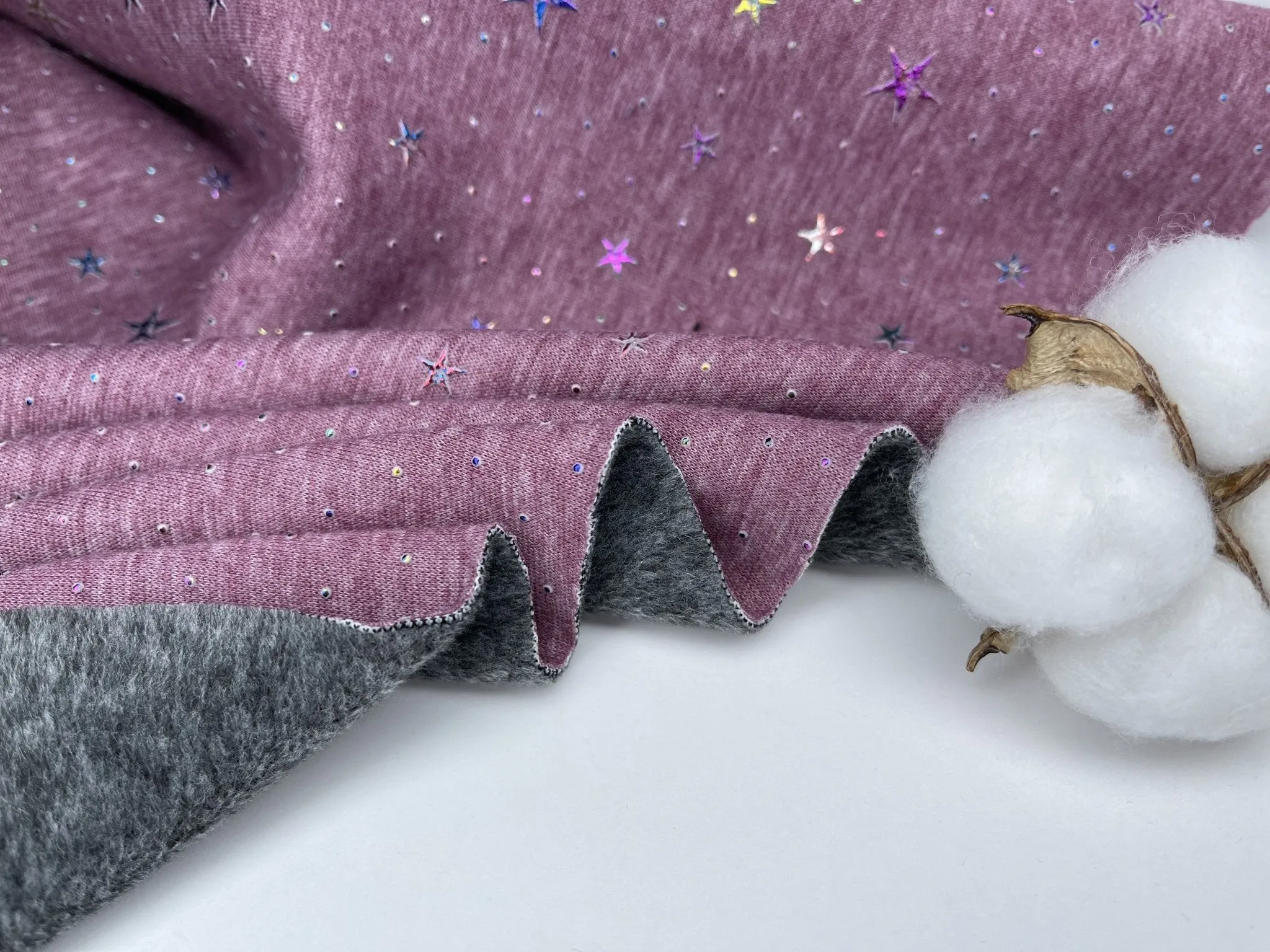 Alpine Fleece with Star Dew Drops Fabric