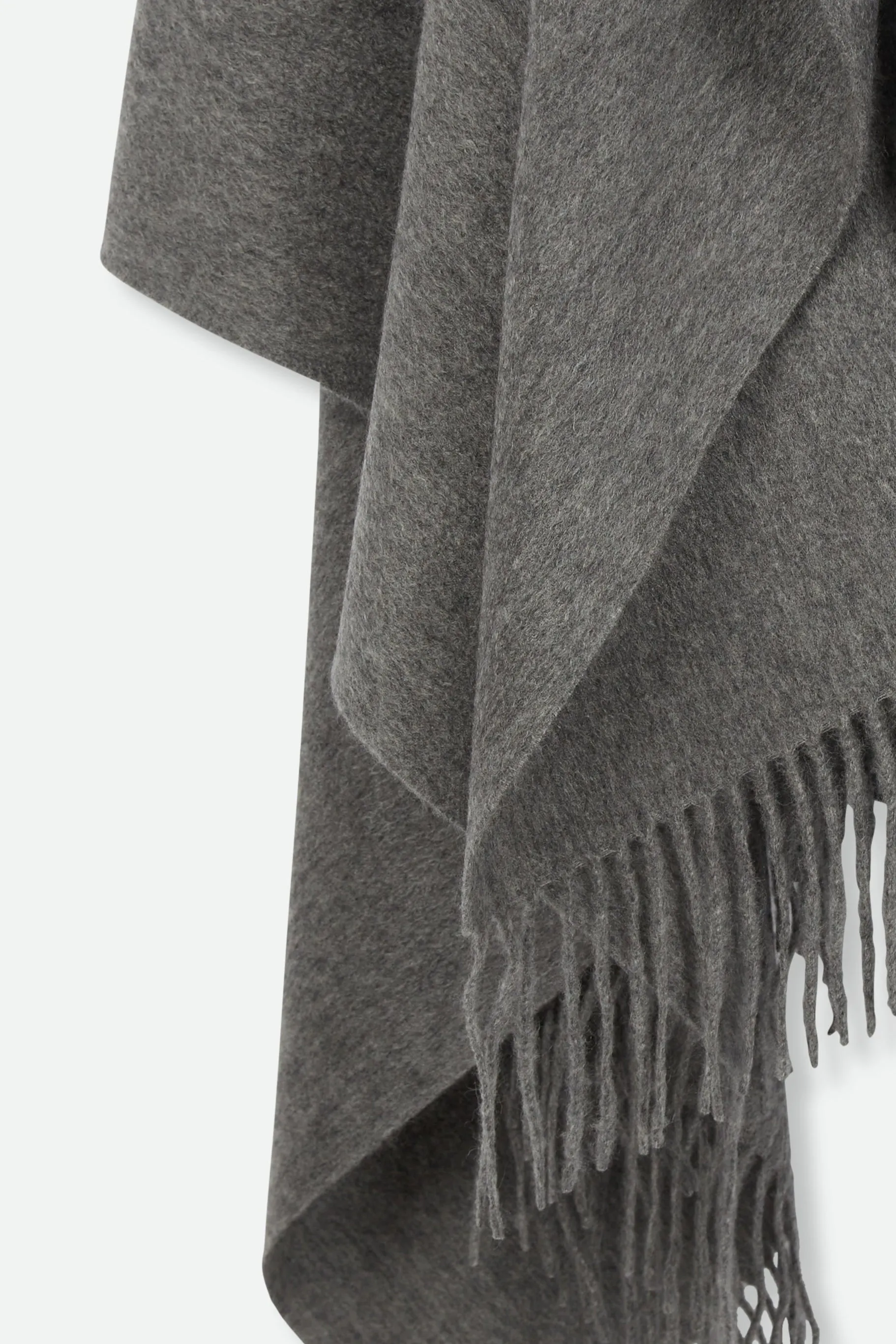 BASILIO BLANKET FRINGED WRAP IN PURE CASHMERE