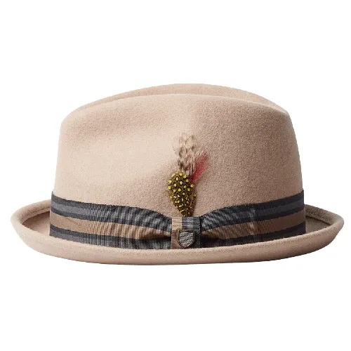 Brixton Gain Fedora - Light Fawn