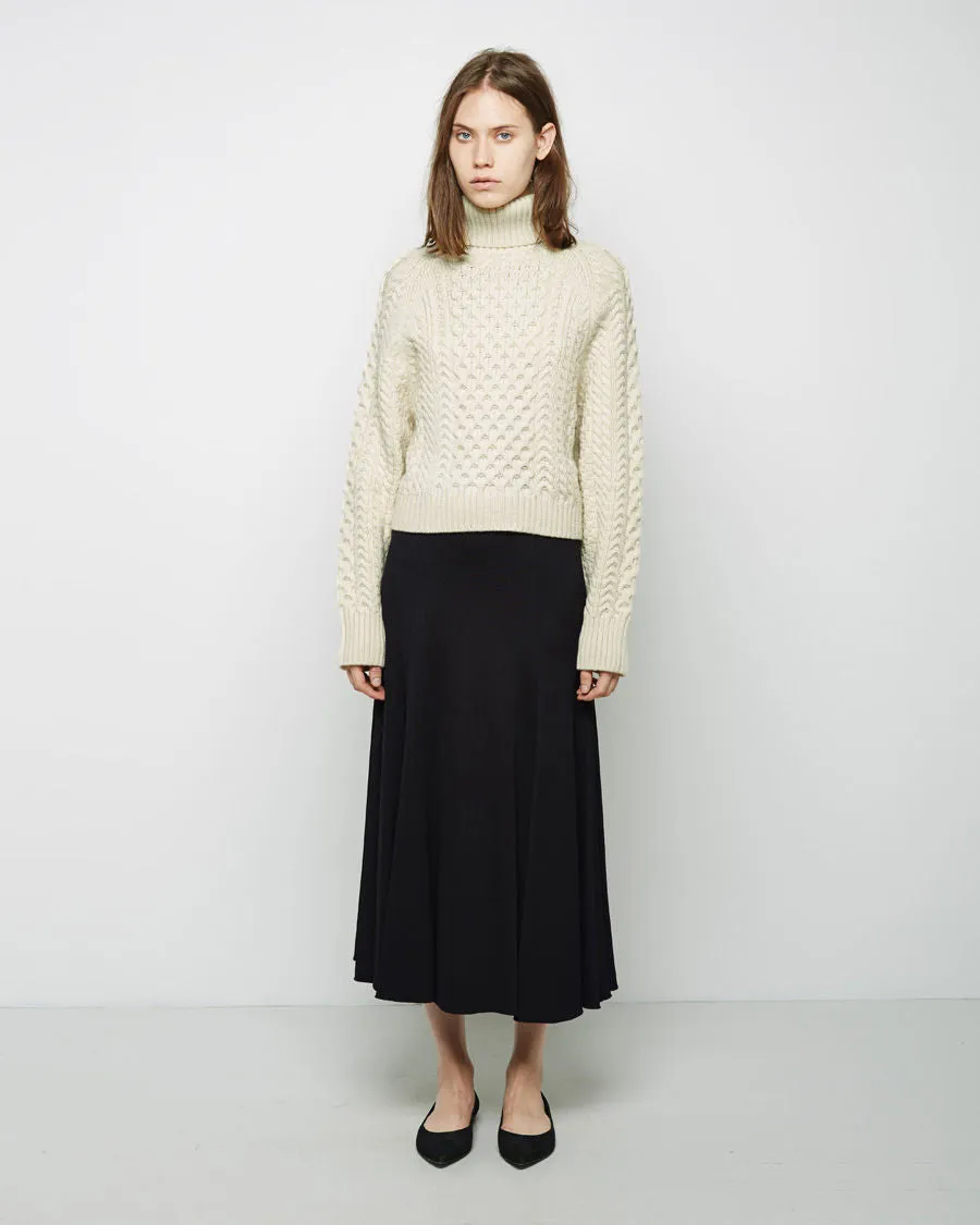 Carrine Cropped Turtleneck