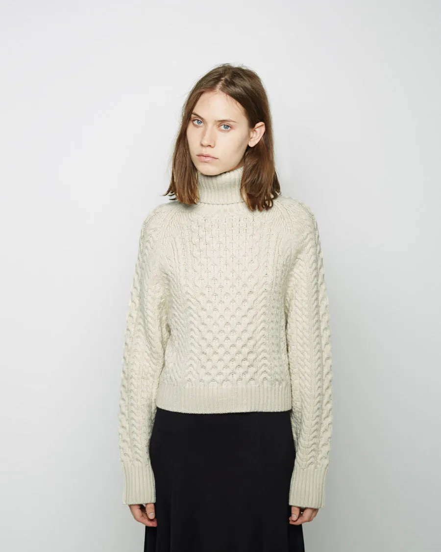 Carrine Cropped Turtleneck