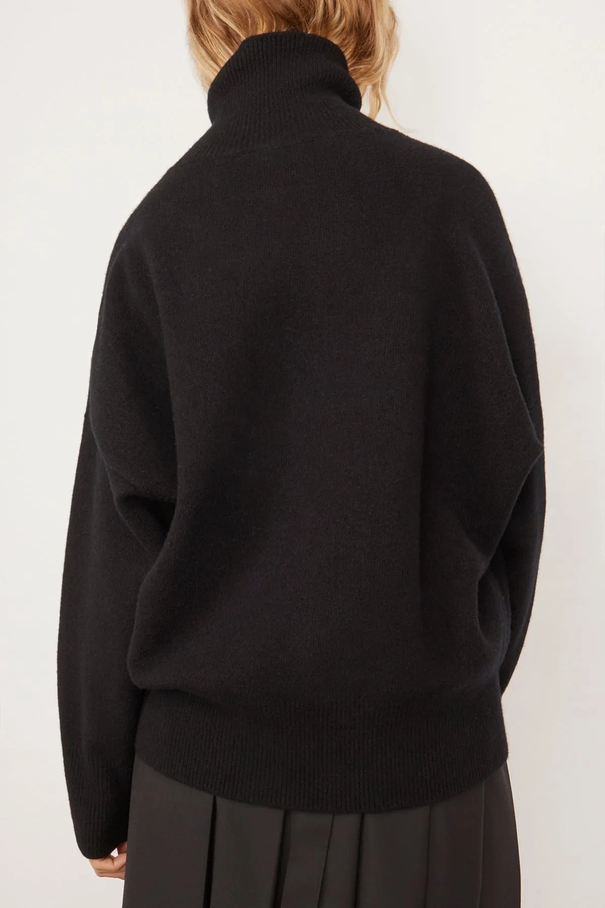 Classic Turtleneck Jumper in Black