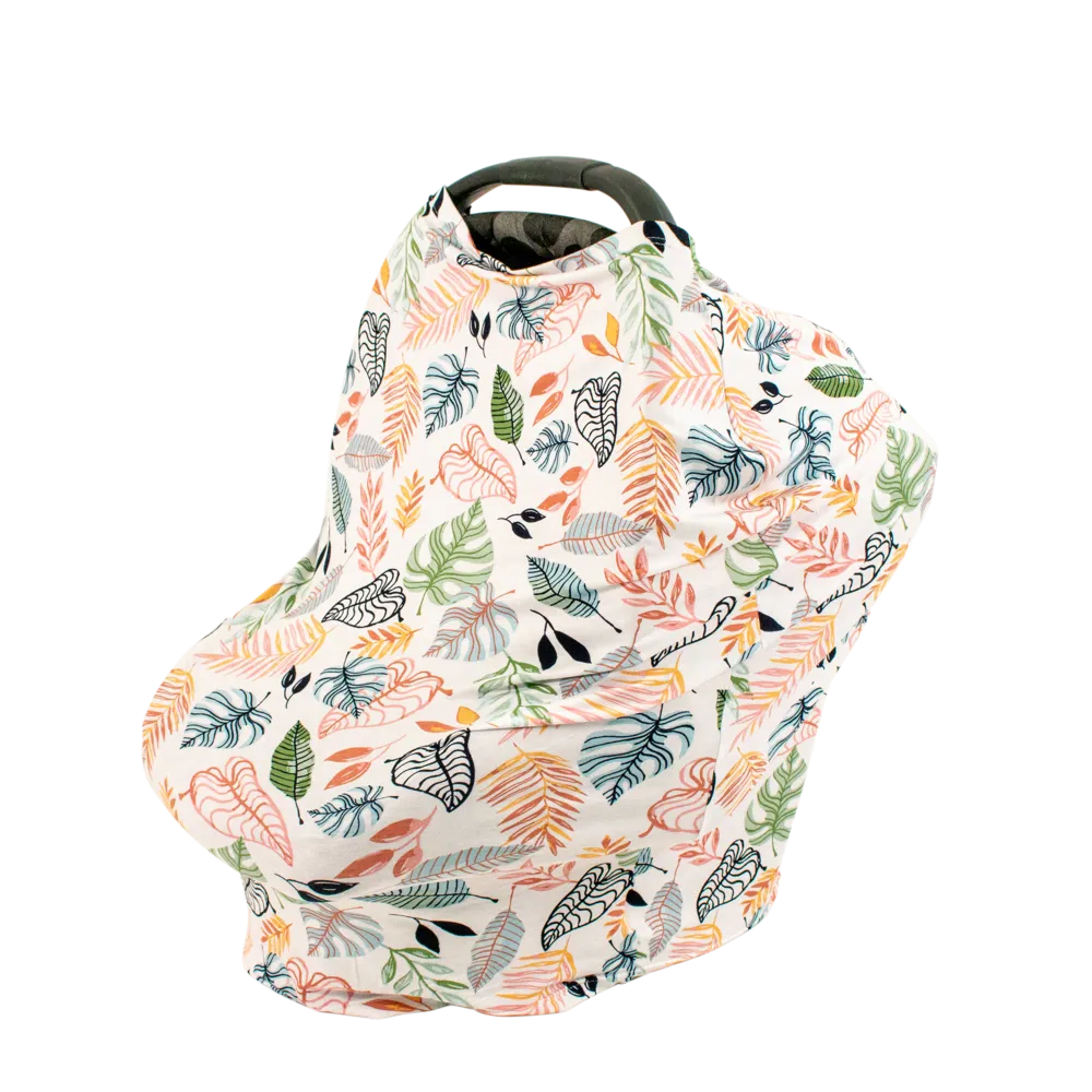 Cotton Jersey 5-in-1 Cover:  Nursing Cover/Car Seat Cover/Carrier Cover/Shopping Cart Cover/Scarf