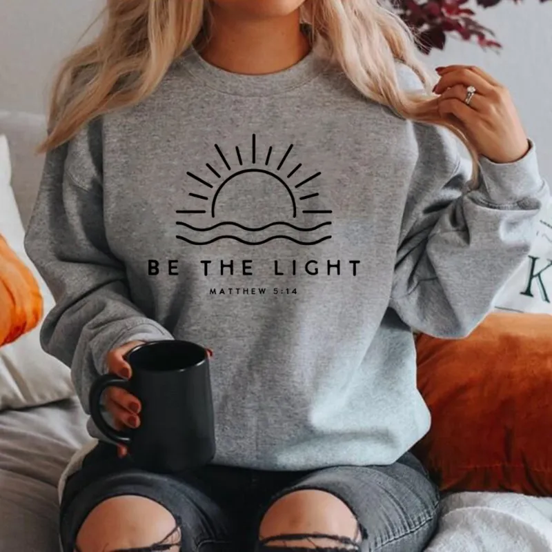 Daphne - Stylish and Comfortable "Be The Light" Women's Winter Sweater