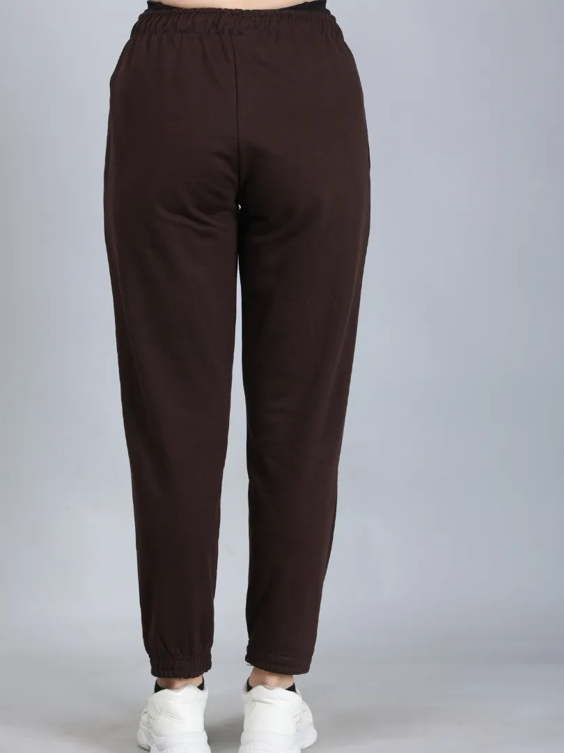 Dark Brown Joggers for Women