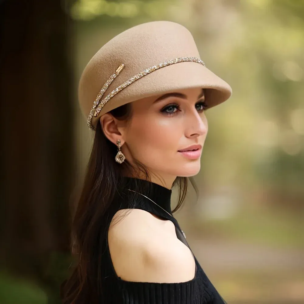 Elegant French Woolen Felt Hat