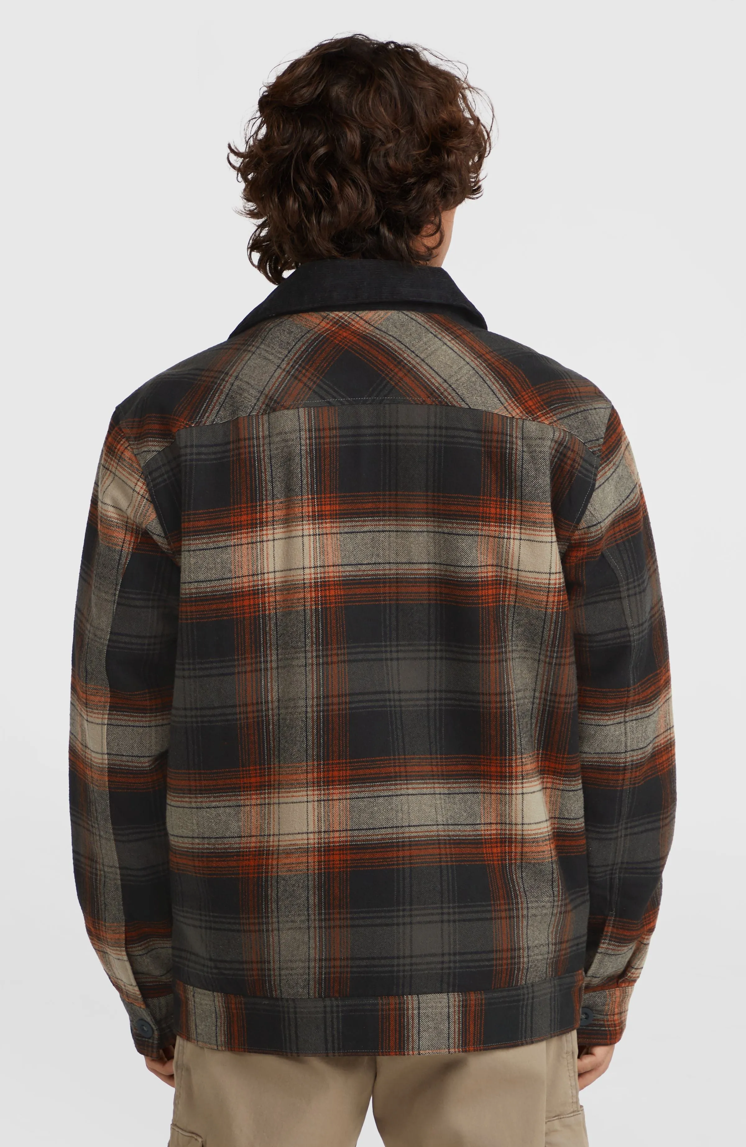 Fleece-Lined Jacket | Grey Check Small