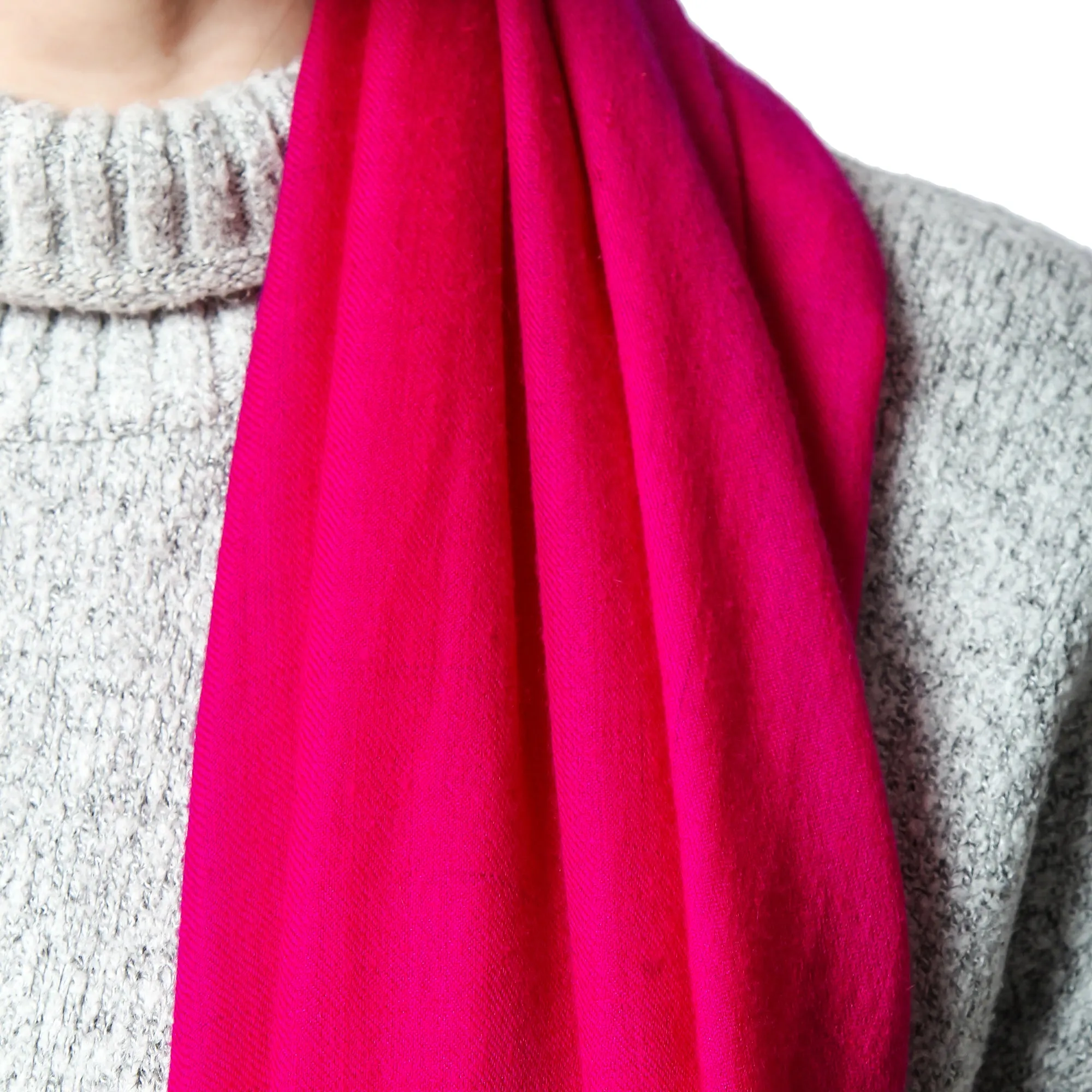 Fuchsia Cashmere Scarf