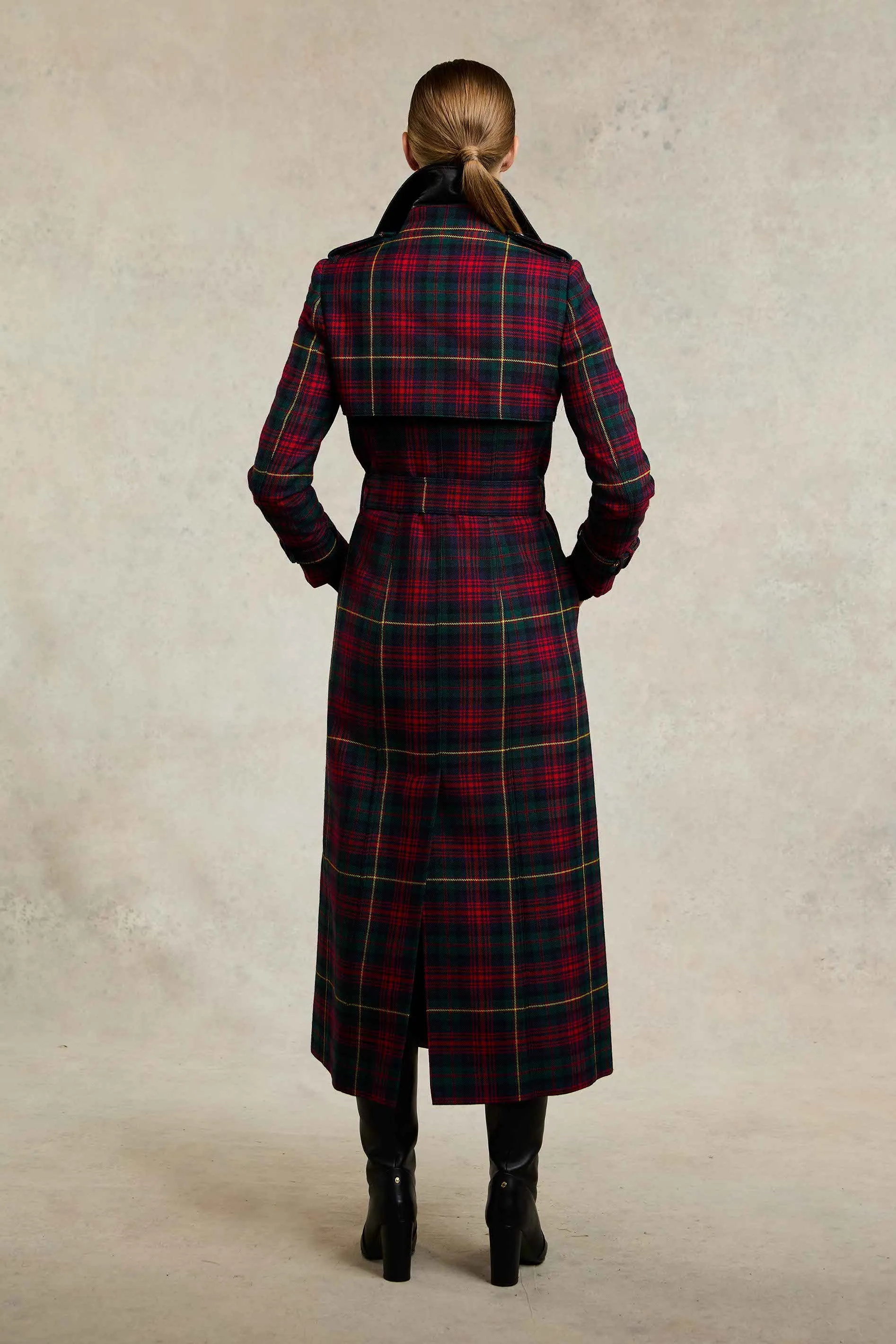 Full Length Marlborough Trench Coat (Logan Tartan)