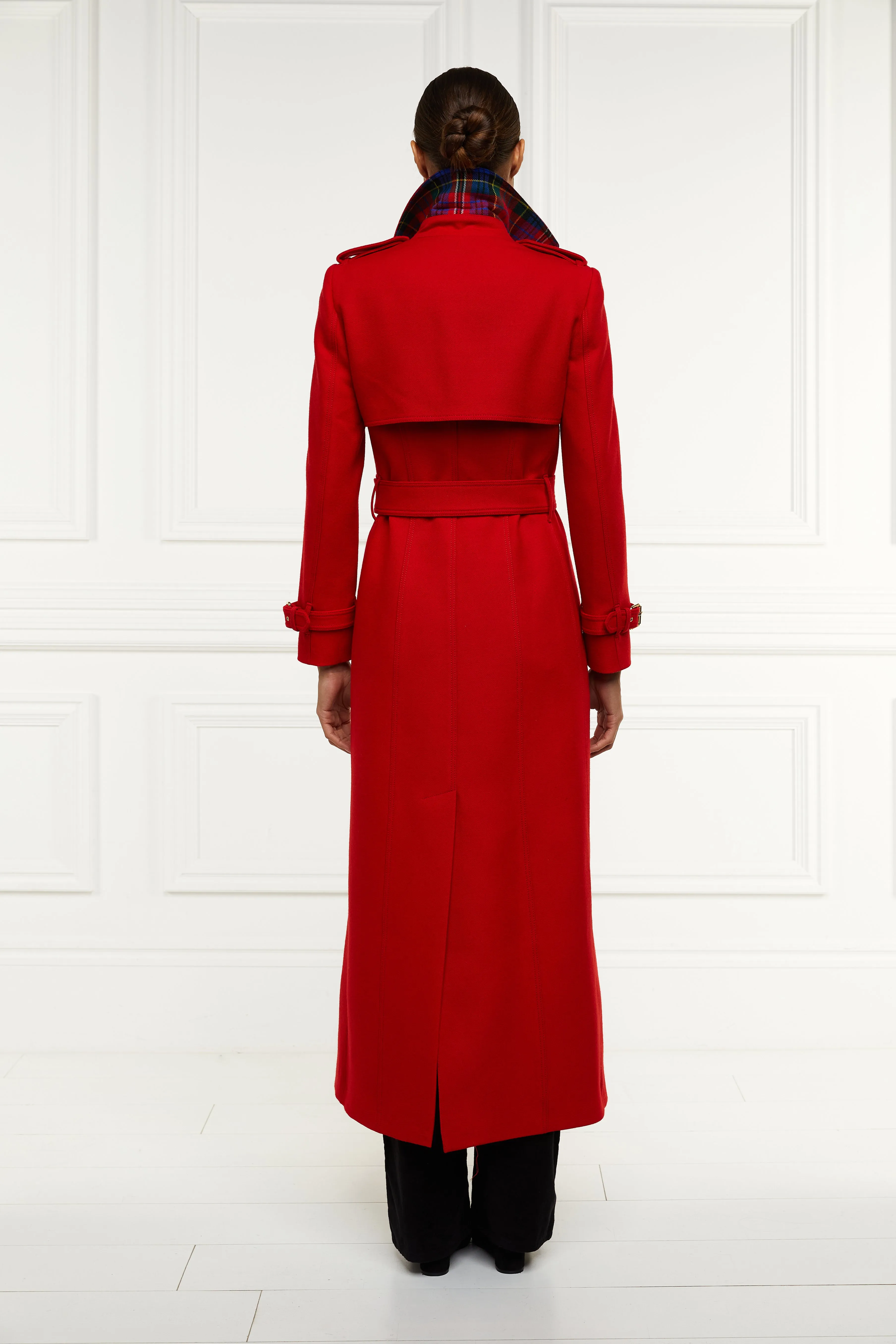 Full Length Marlborough Trench Coat (Red Barathea)