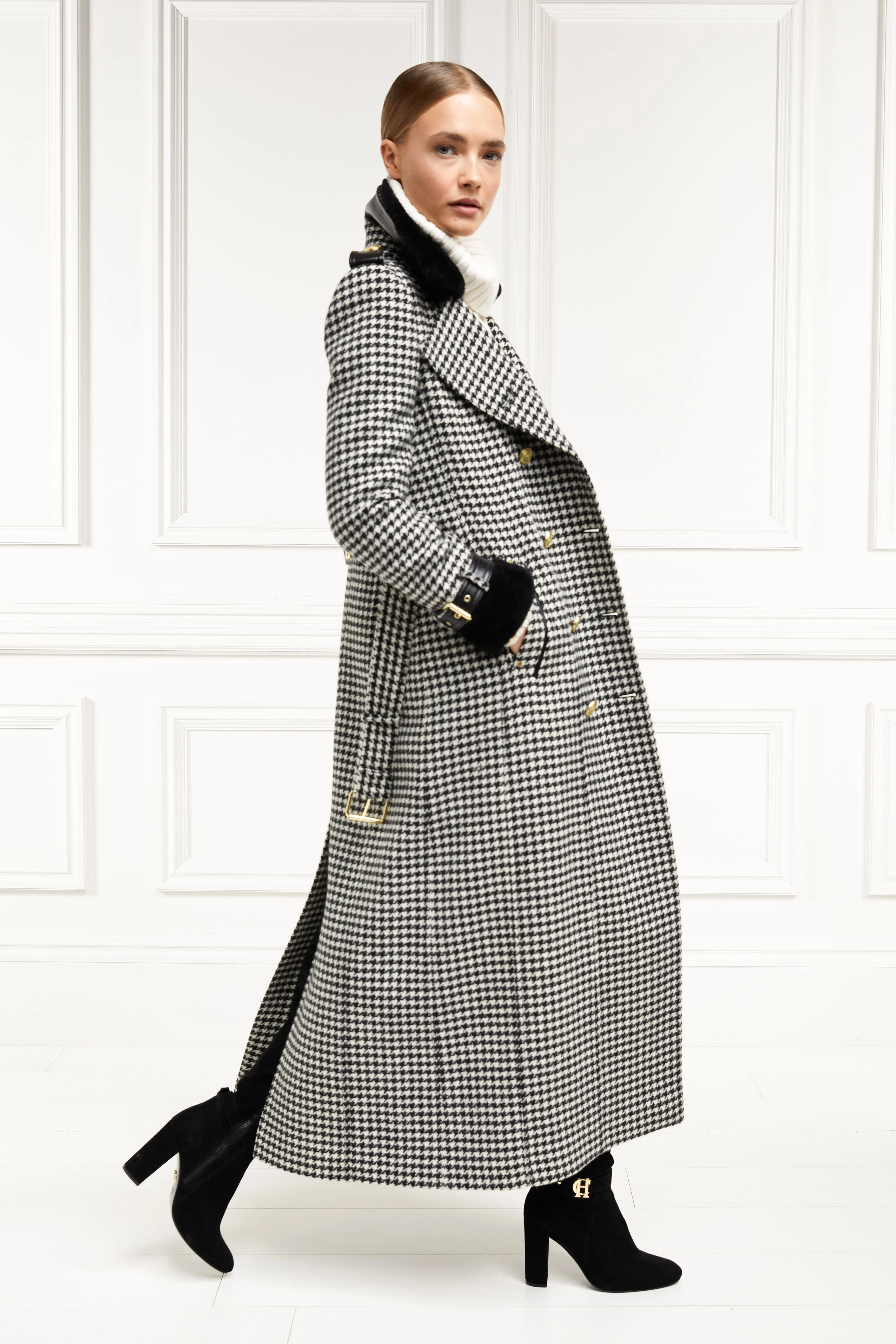 Gold Label Trench (Houndstooth)