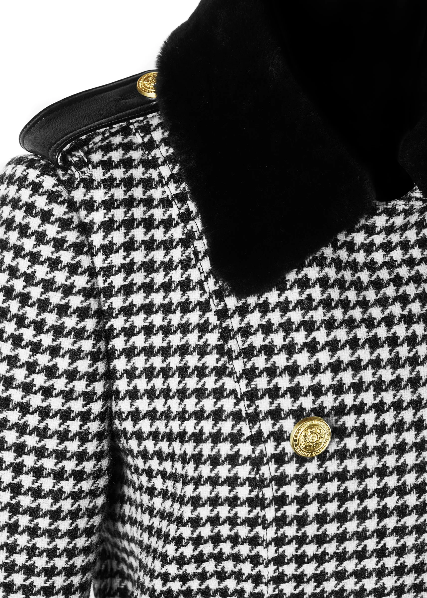 Gold Label Trench (Houndstooth)