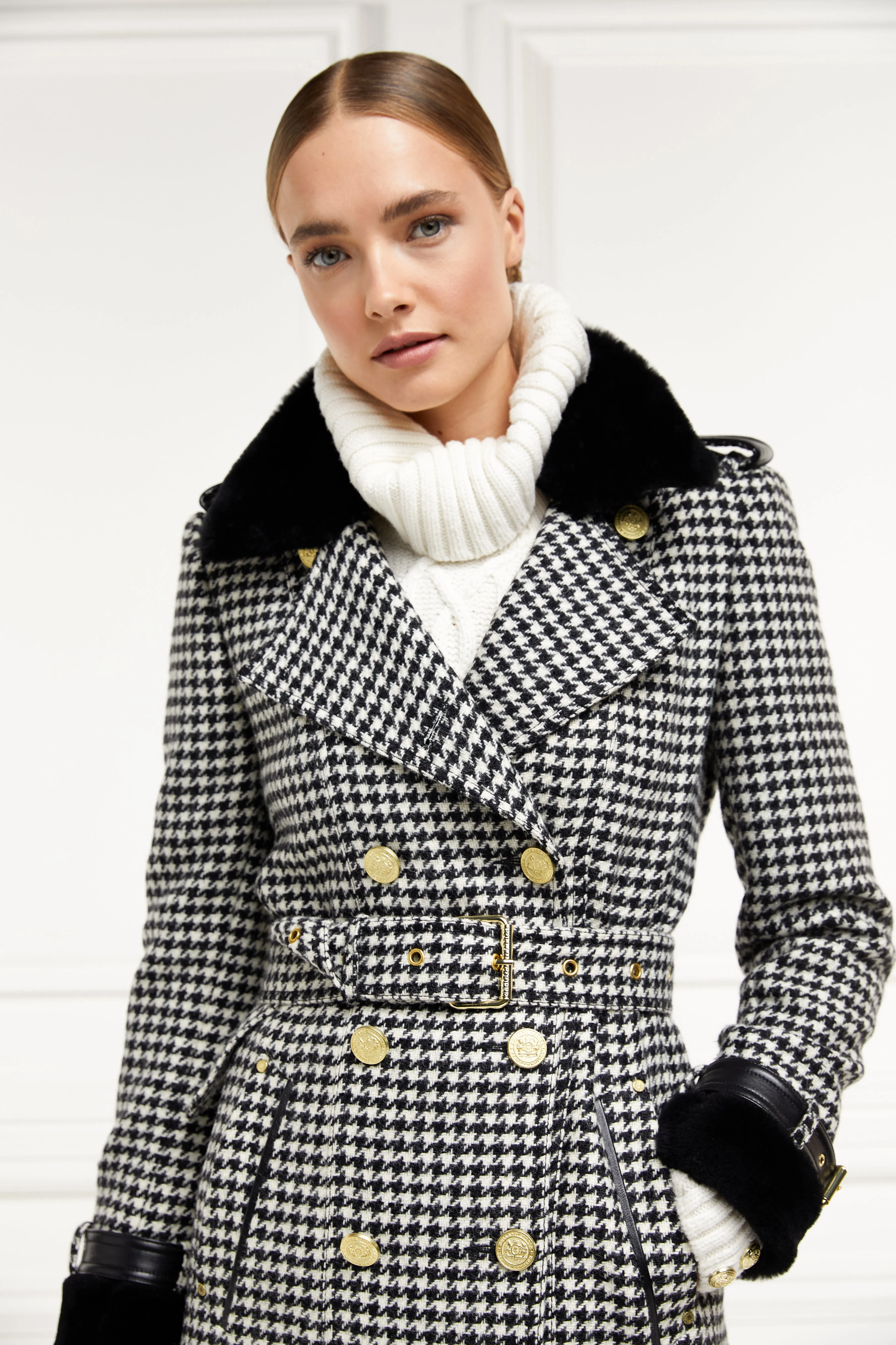 Gold Label Trench (Houndstooth)