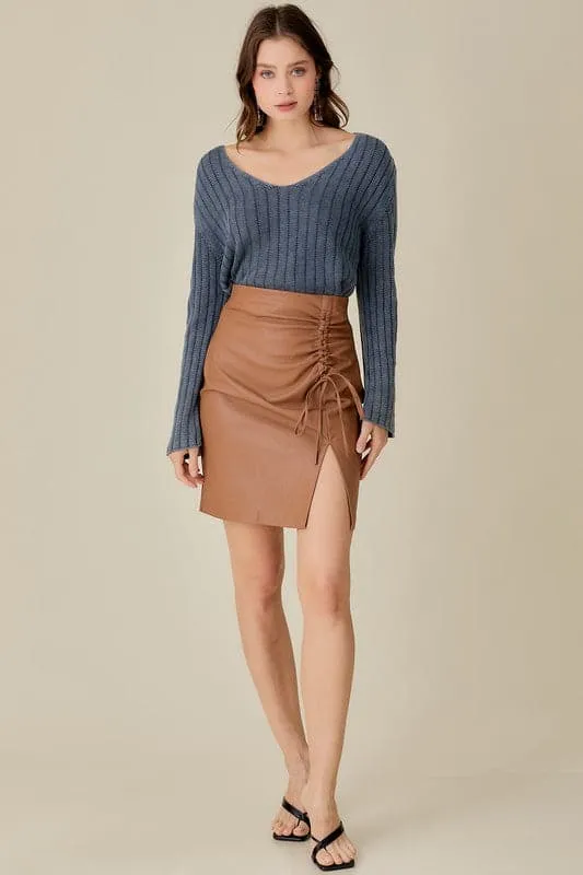 Gwen V Neck Crop Sweater