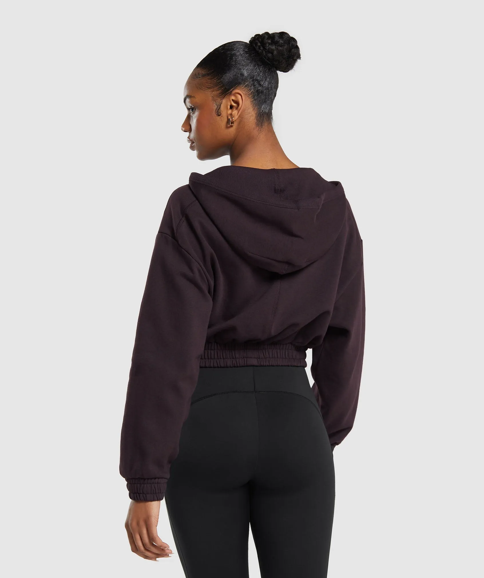 Gymshark Rest Day Midi Pullover - Plum Brown