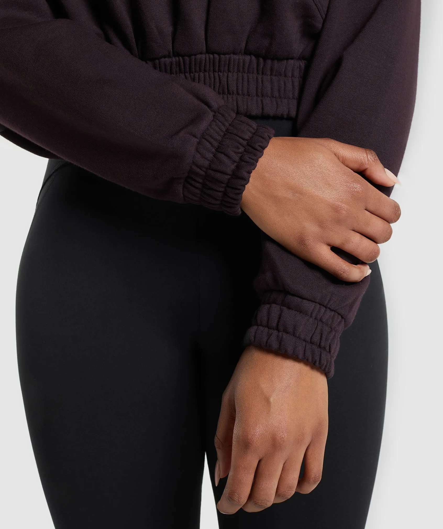 Gymshark Rest Day Midi Pullover - Plum Brown