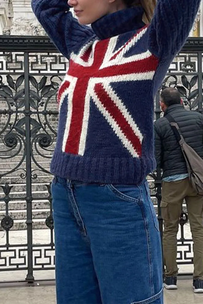 HWT1210 Union Jack Statement Sweater