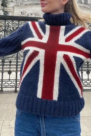 HWT1210 Union Jack Statement Sweater