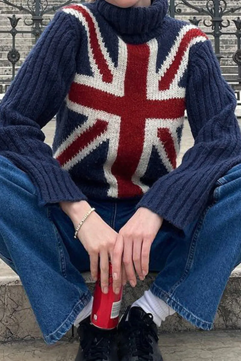 HWT1210 Union Jack Statement Sweater