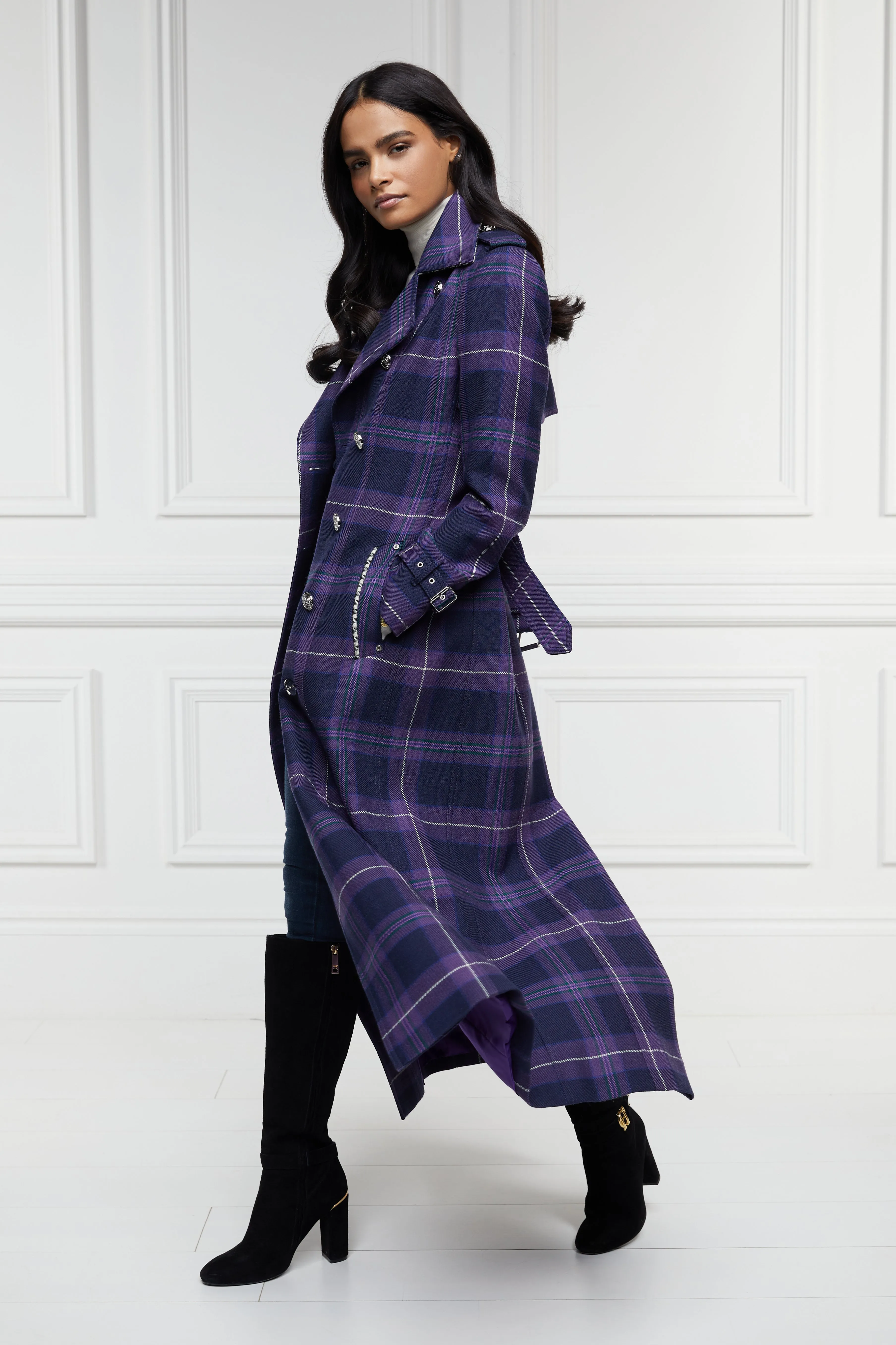 Jubilee Full Length Marlborough Trench (Jubilee Tartan)