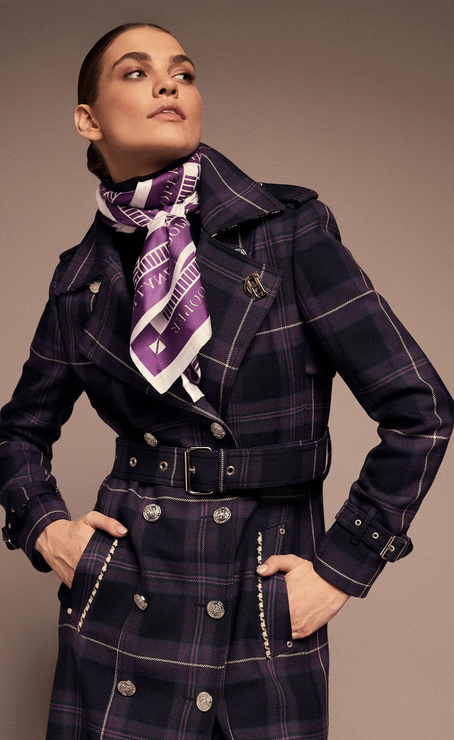 Jubilee Full Length Marlborough Trench (Jubilee Tartan)