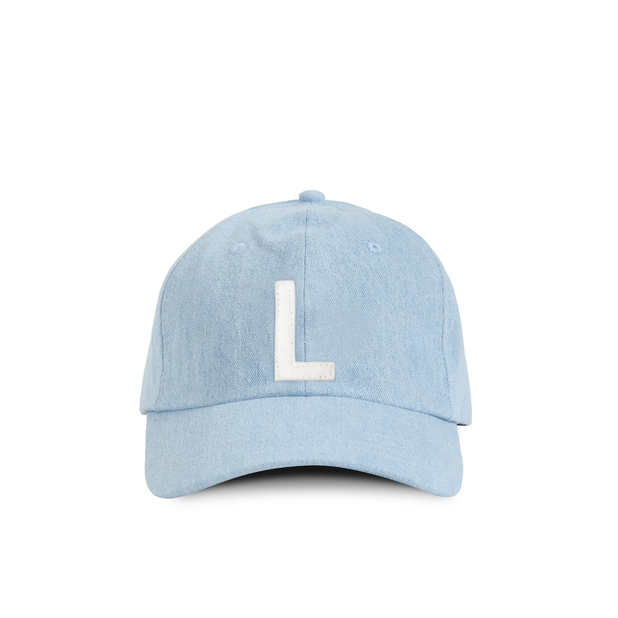 Kids Letter L Baseball Hat Denim