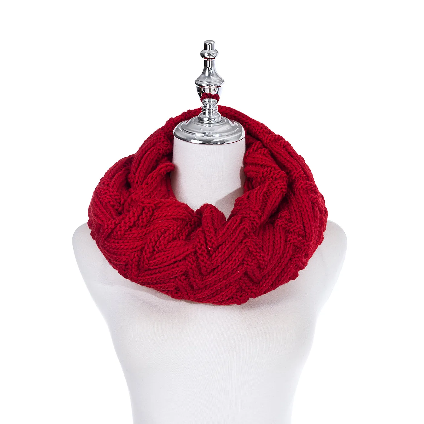 Knit Snood Red