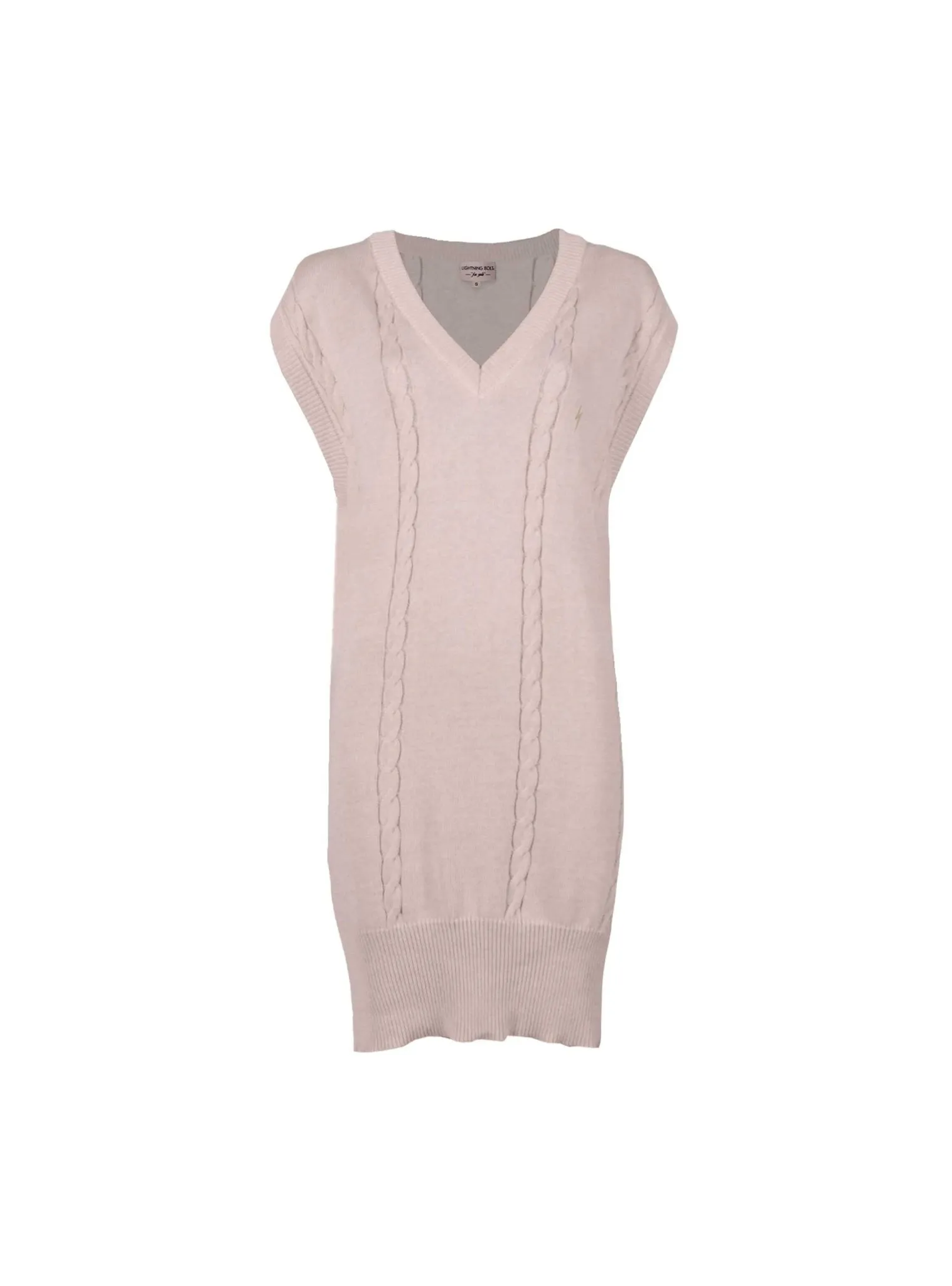 KNITTED V-NECKLINE DRESS