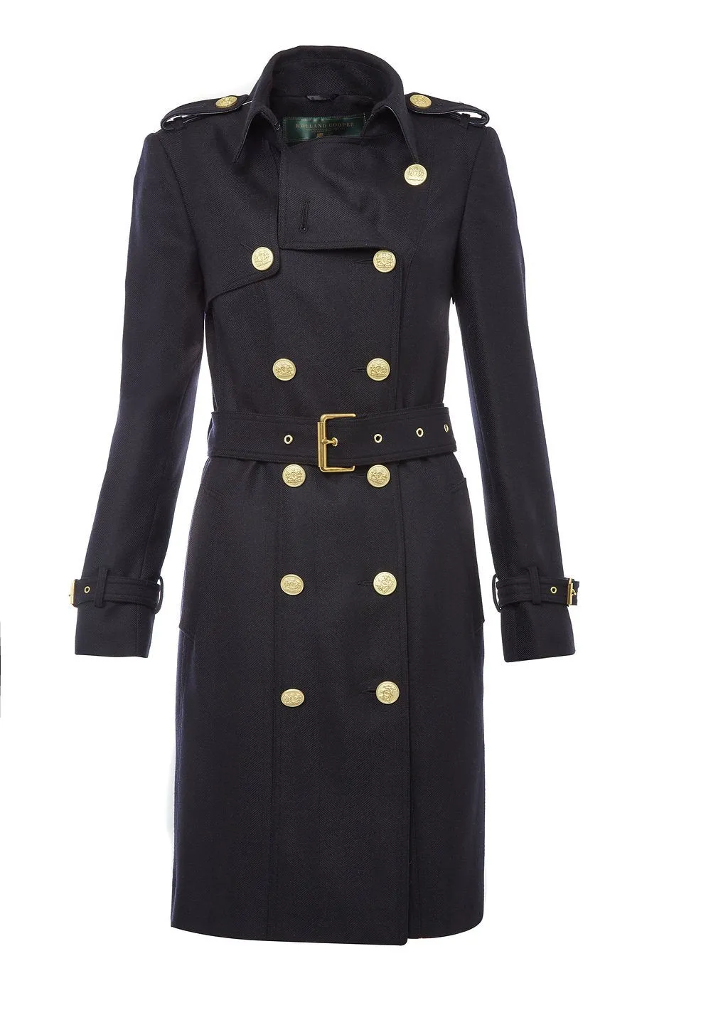 Marlborough Trench Coat (Soft Navy)