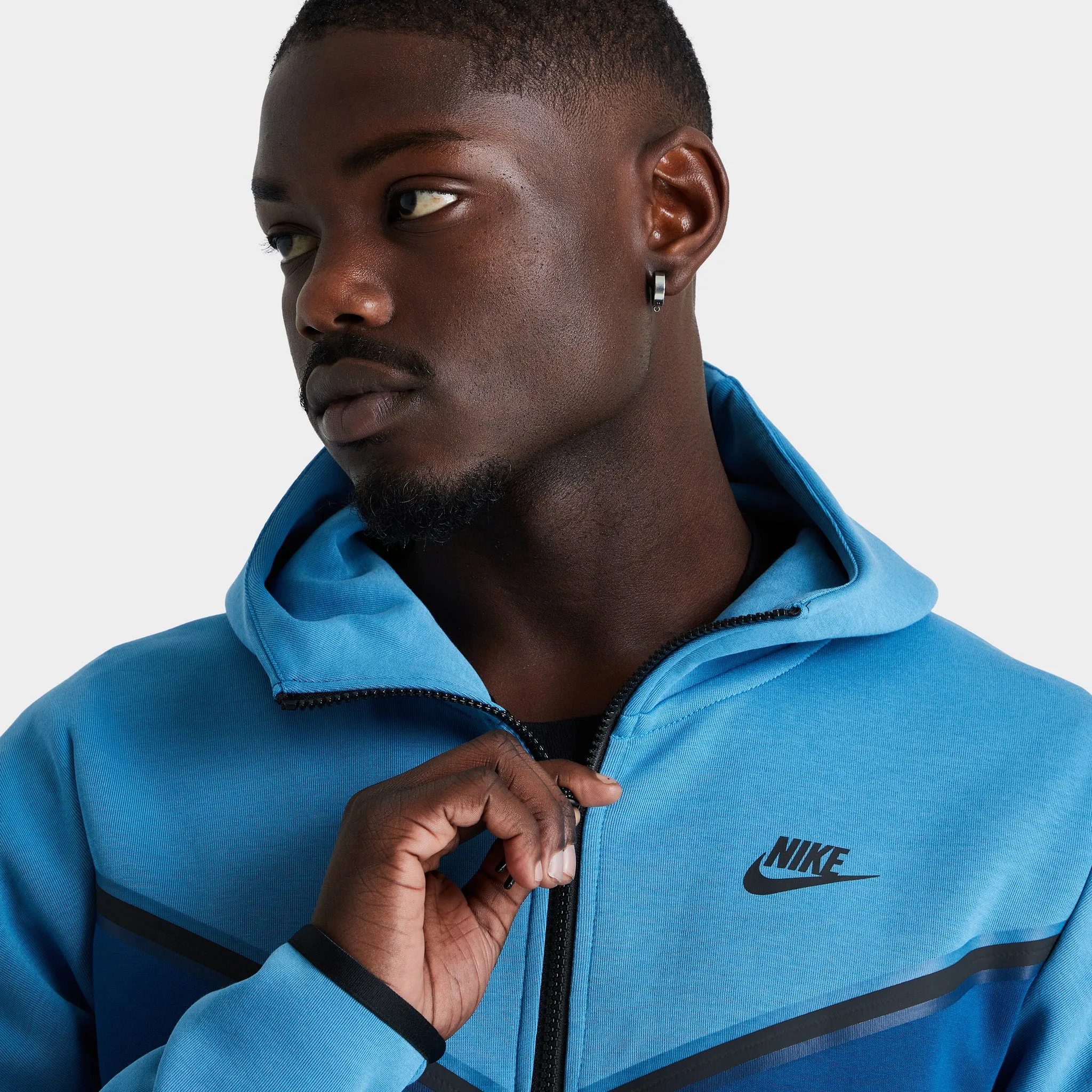 Nike Sportswear Tech Fleece Full-Zip Hoodie Dutch Blue / Court Blue - Black