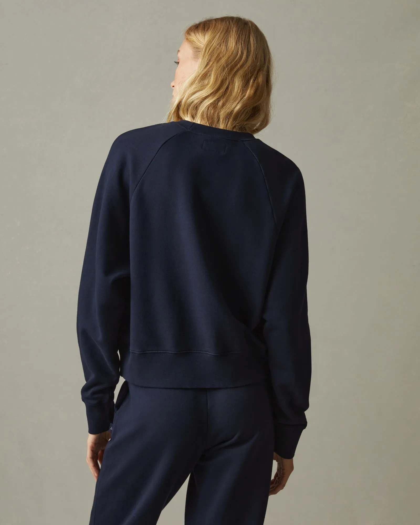 Premium Midweight Oversized Crew - Dress Navy