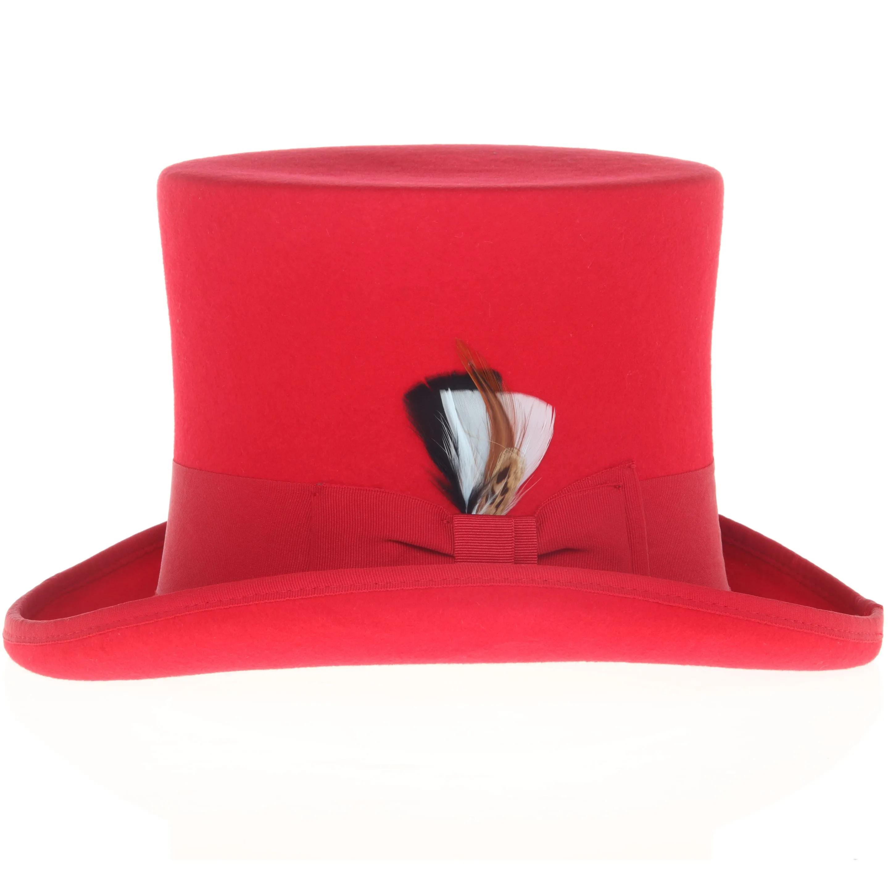 Premium Wool Red Top Hat