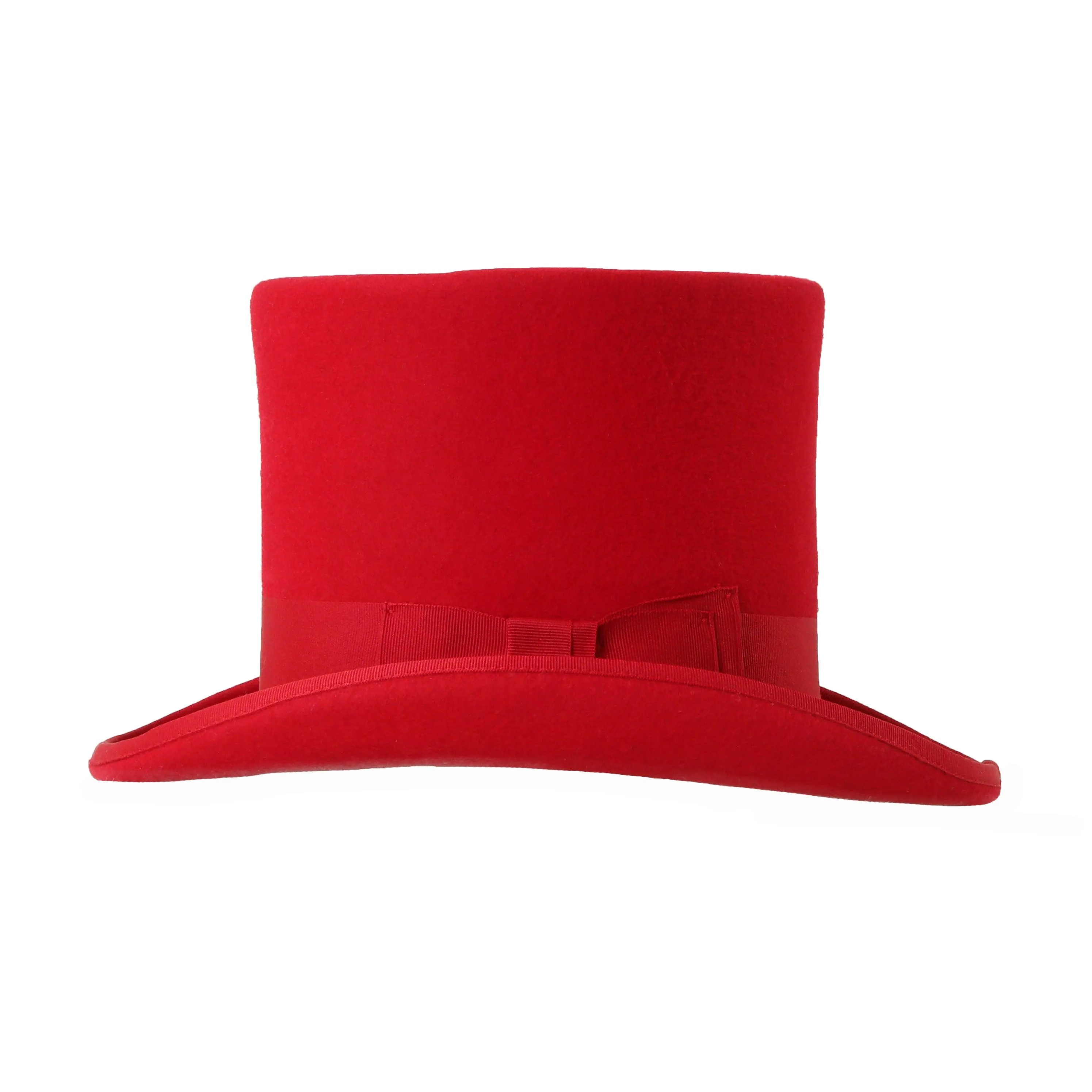 Premium Wool Red Top Hat