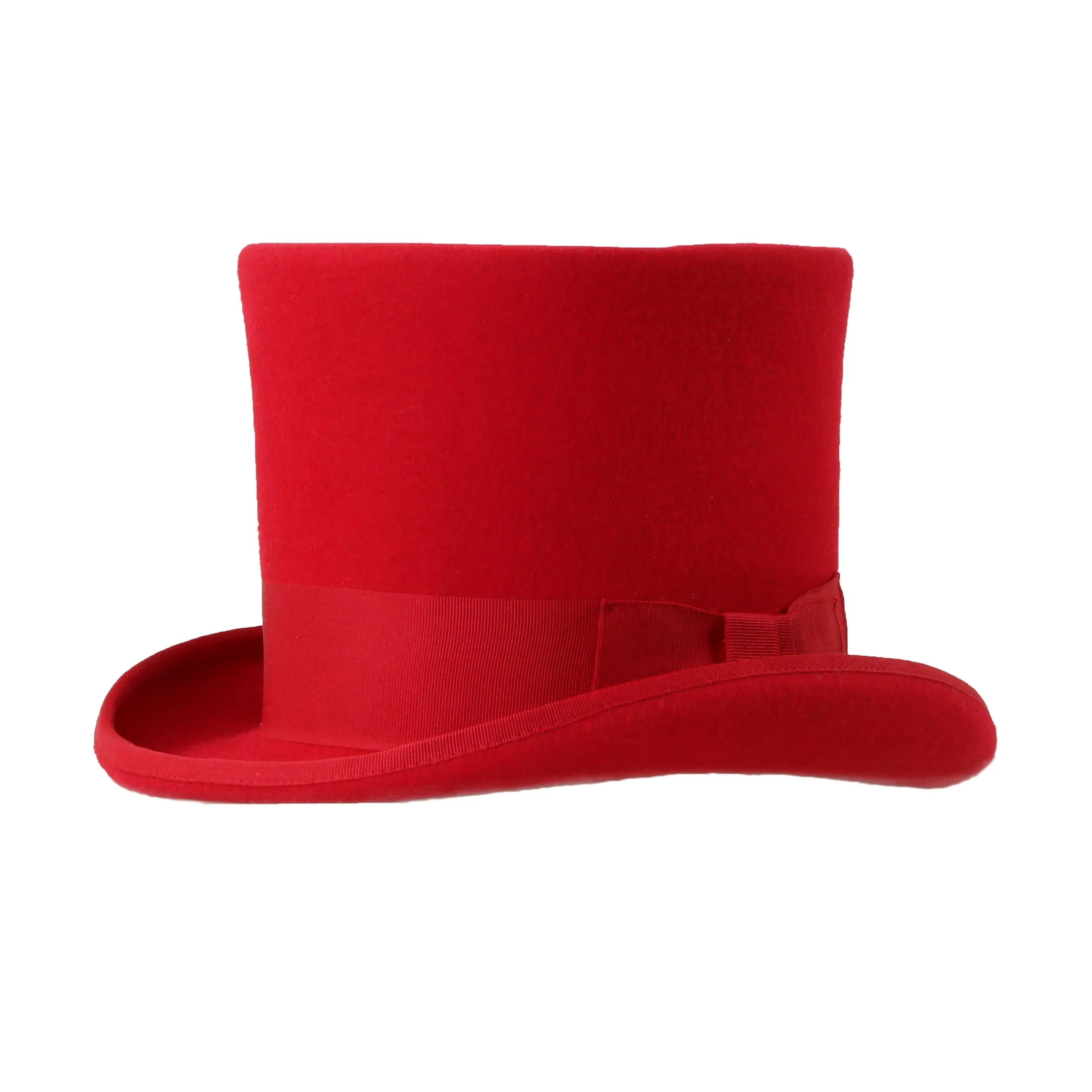 Premium Wool Red Top Hat