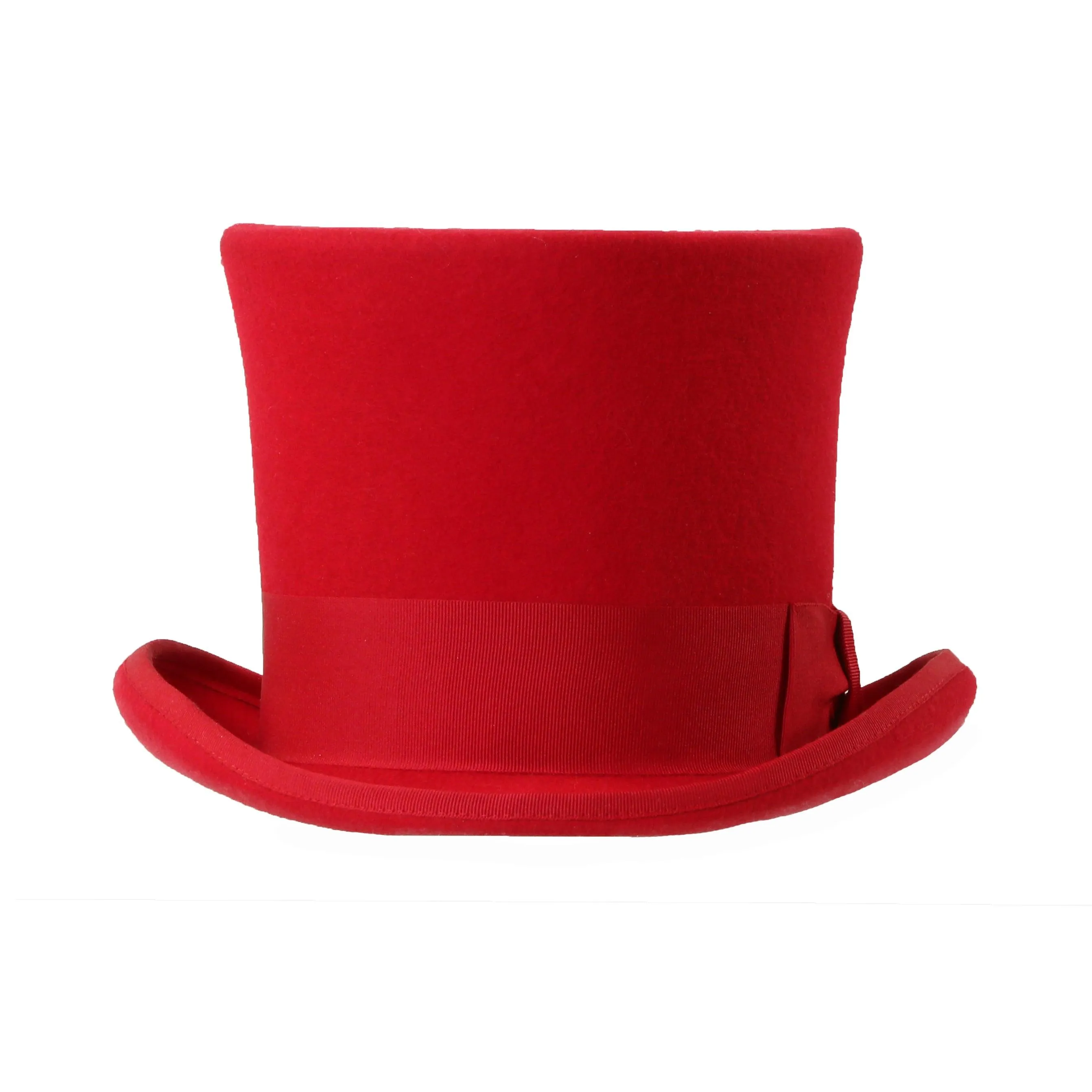 Premium Wool Red Top Hat