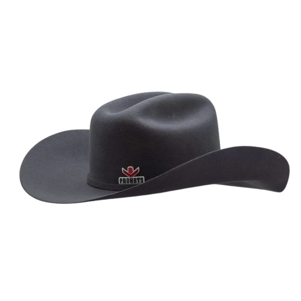 Pro Hats Charcoal Pre-Creased Felt Hat