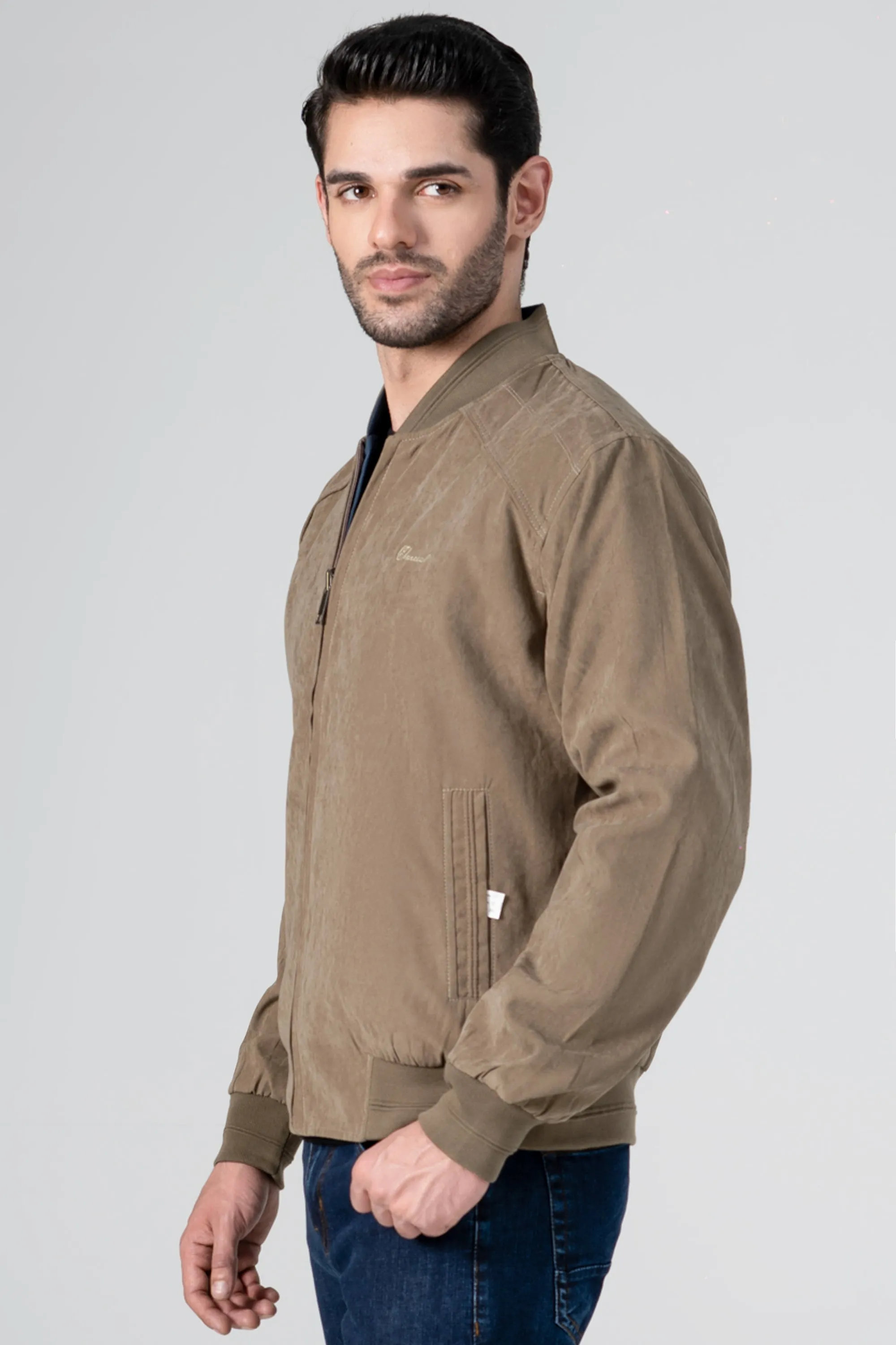 REVERSIBLE JACKET FULL SLEEVE NAVY OLIVE