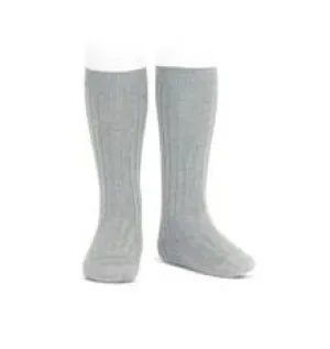 Ribbed Socks Aluminium